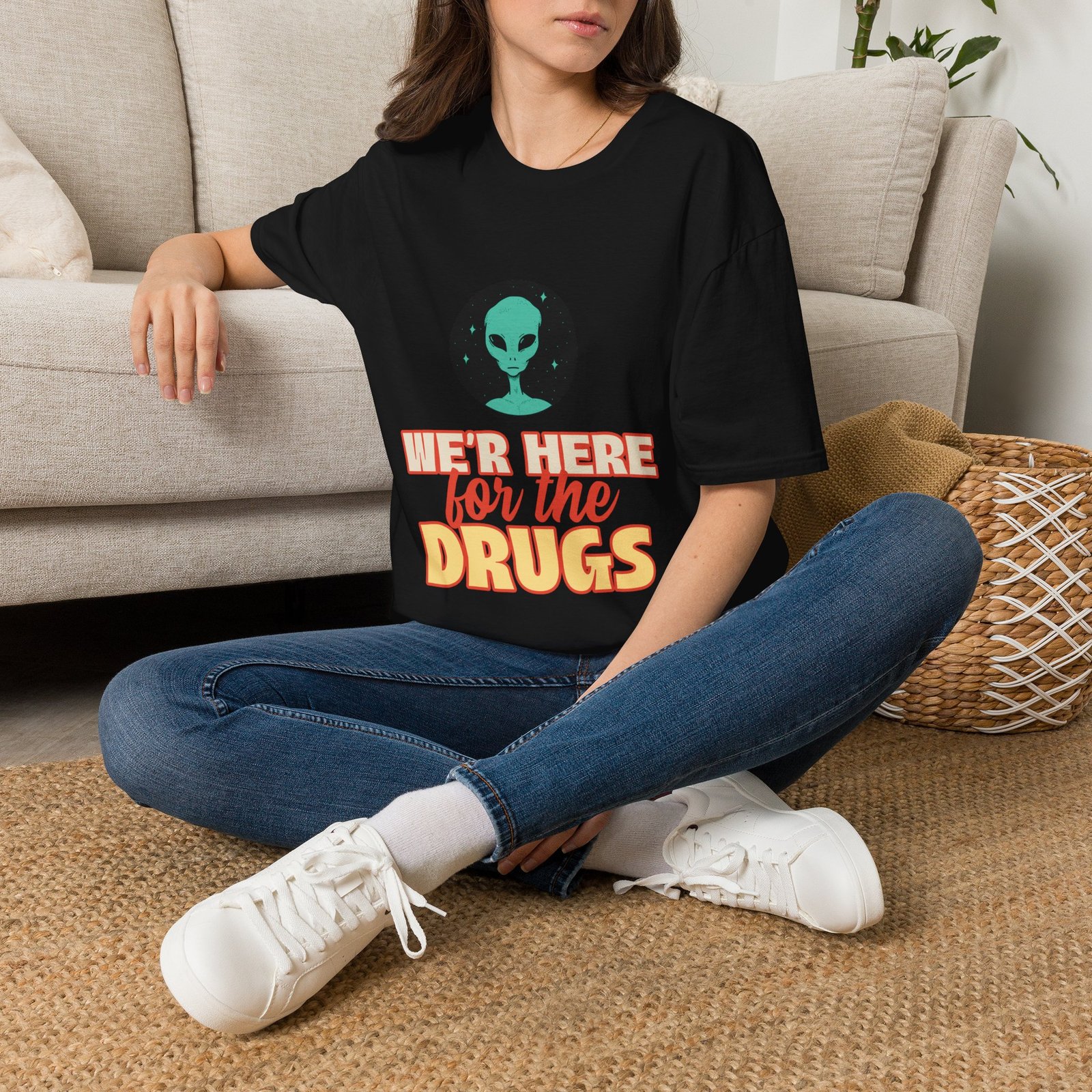 BODâ„¢ We Are Here For The D***S Unisex Softstyle T-Shirt - Image 10