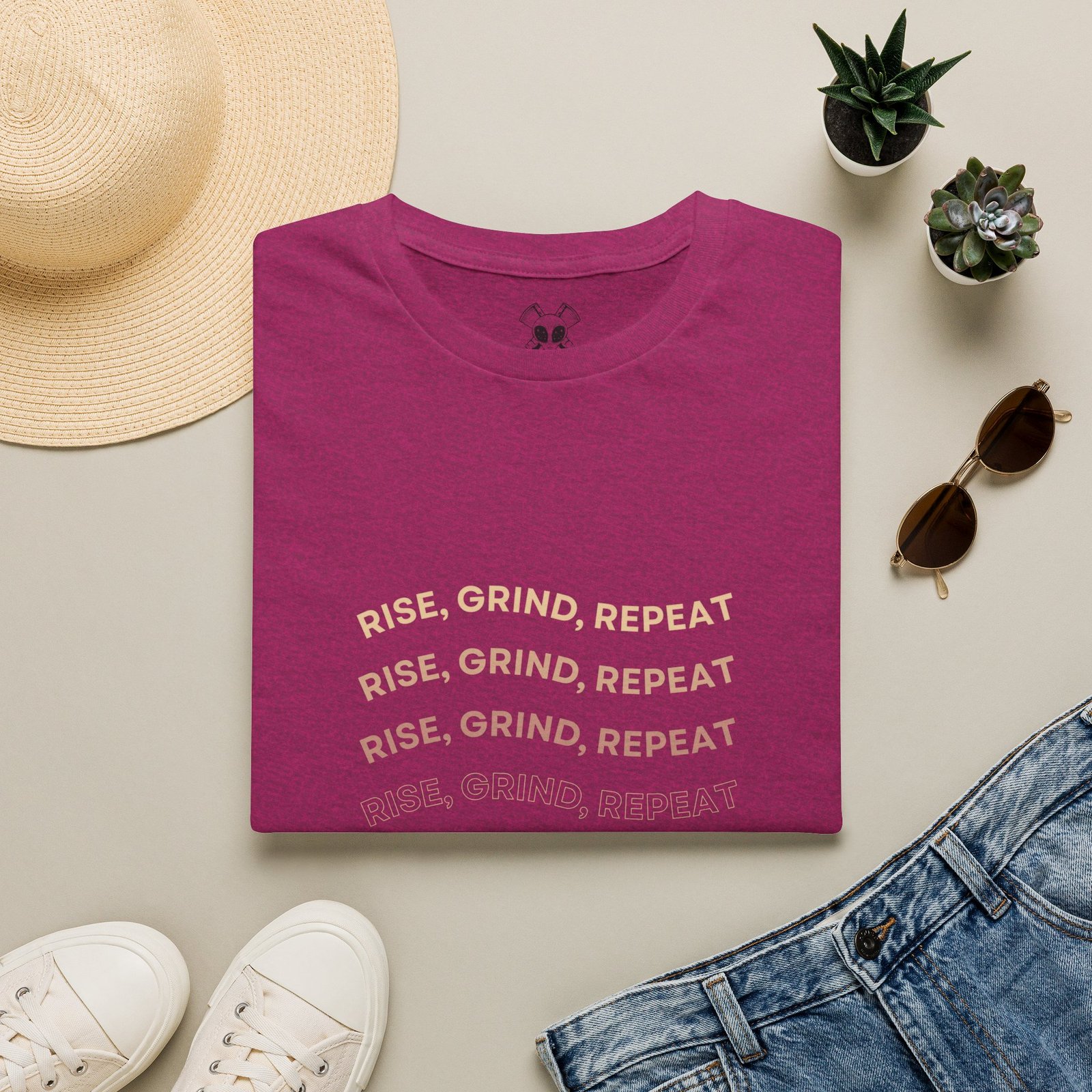 BODâ„¢ Rise, Grind, Repeat Unisex Softstyle T-Shirt. - Image 25