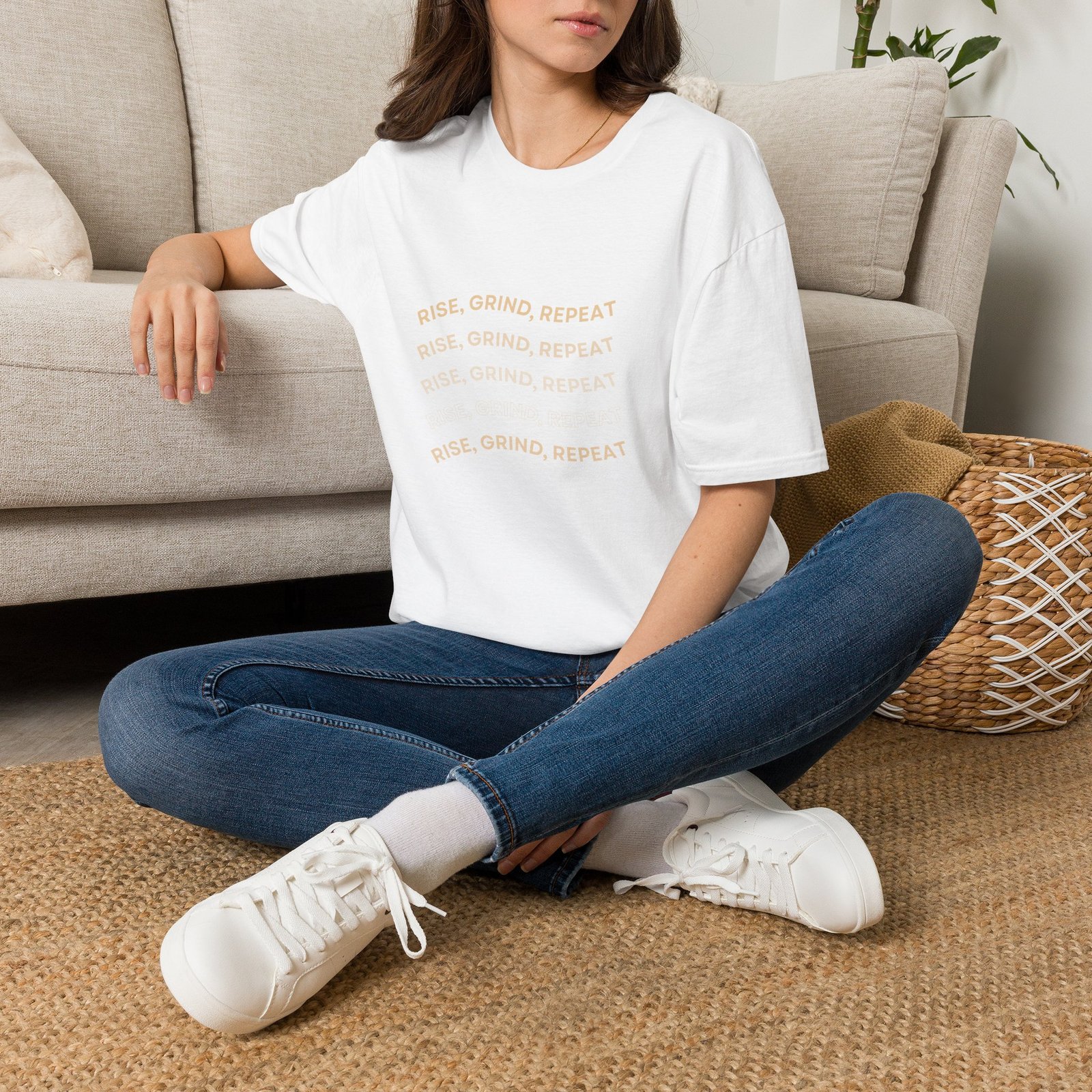 BODâ„¢ Rise, Grind, Repeat Unisex Softstyle T-Shirt. - Image 6