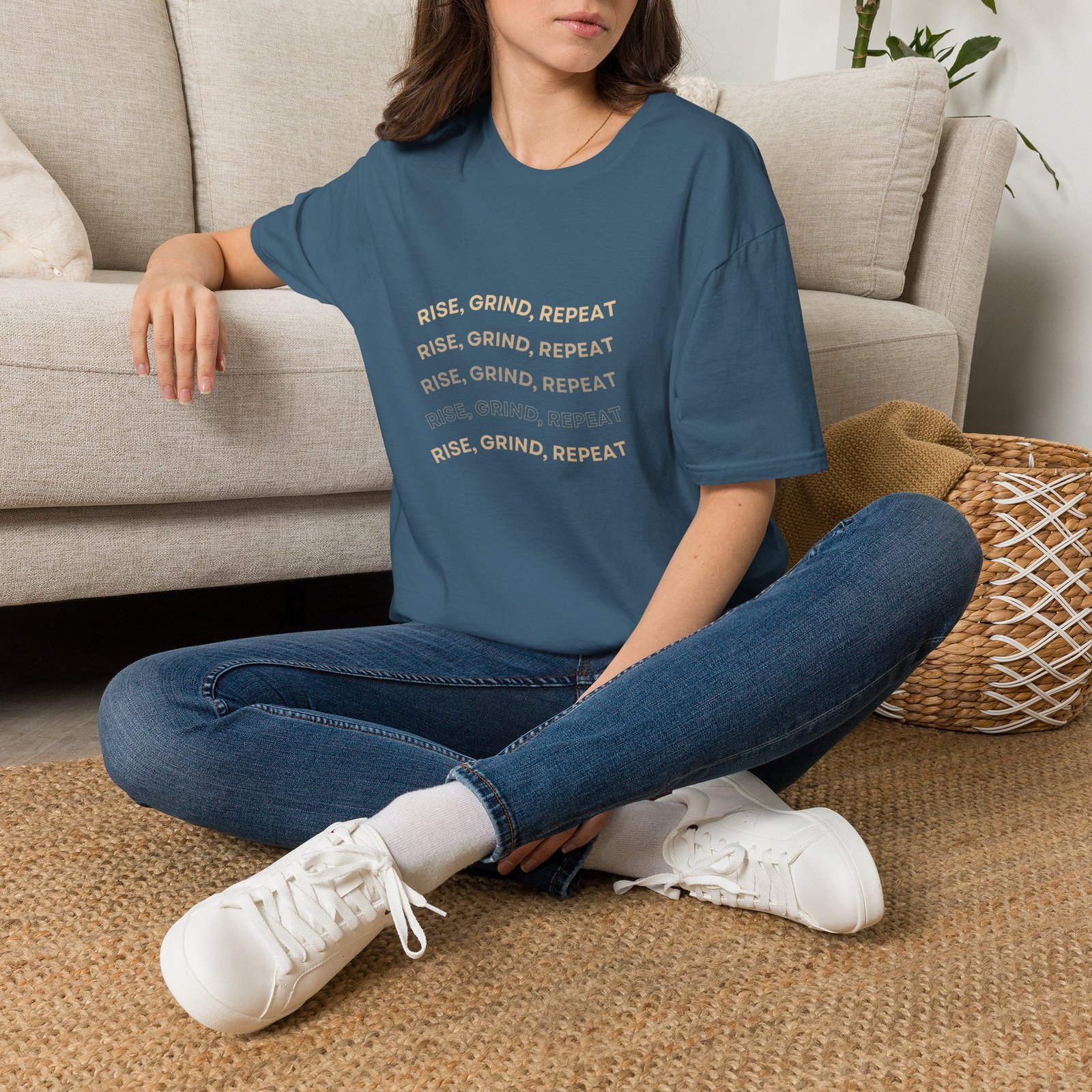 BODâ„¢ Rise, Grind, Repeat Unisex Softstyle T-Shirt. - Image 38