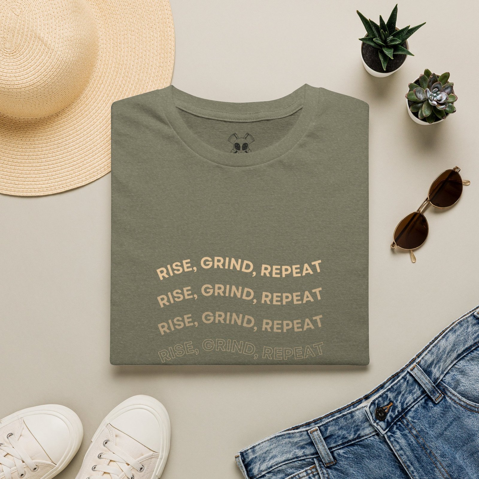 BODâ„¢ Rise, Grind, Repeat Unisex Softstyle T-Shirt. - Image 17