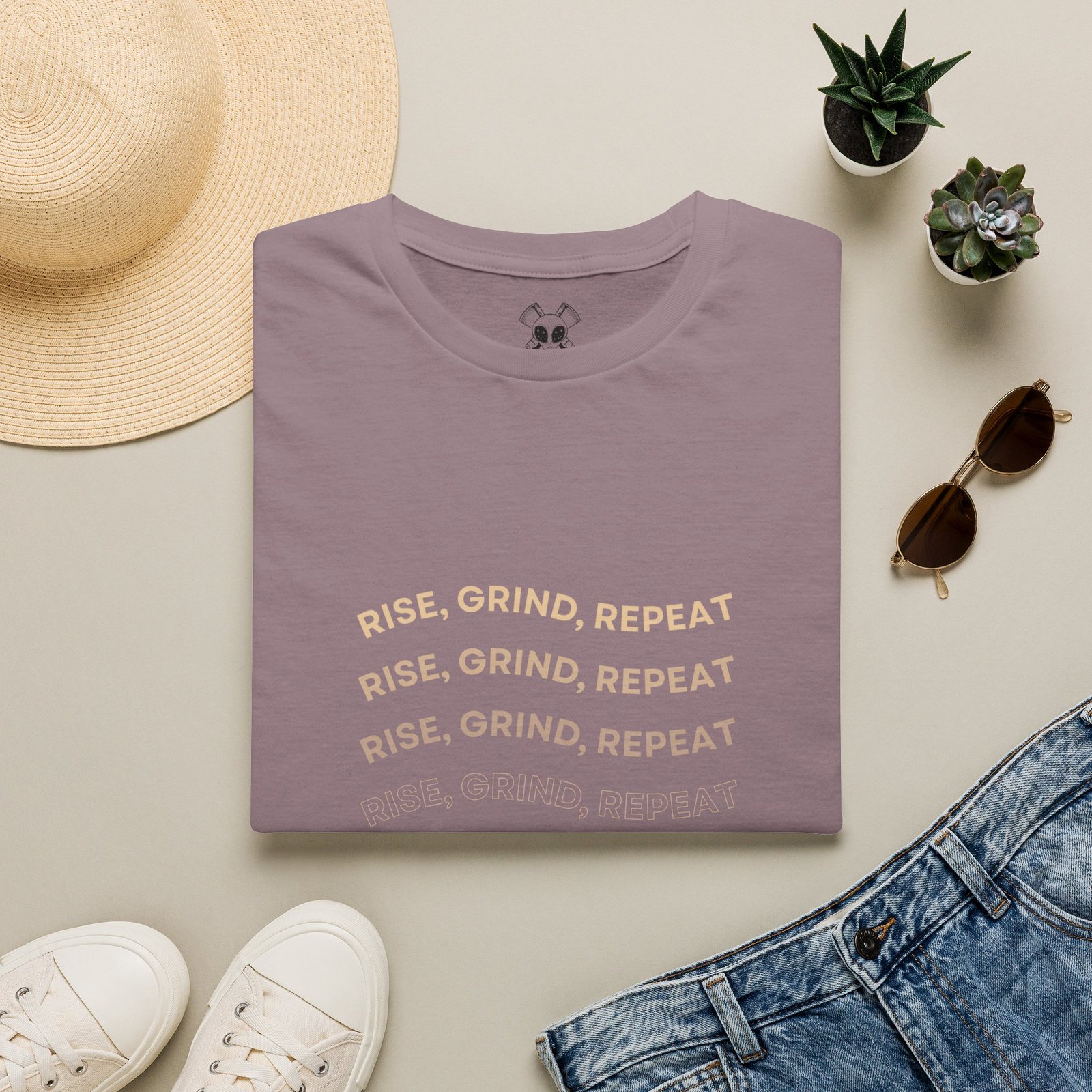 BODâ„¢ Rise, Grind, Repeat Unisex Softstyle T-Shirt. - Image 53