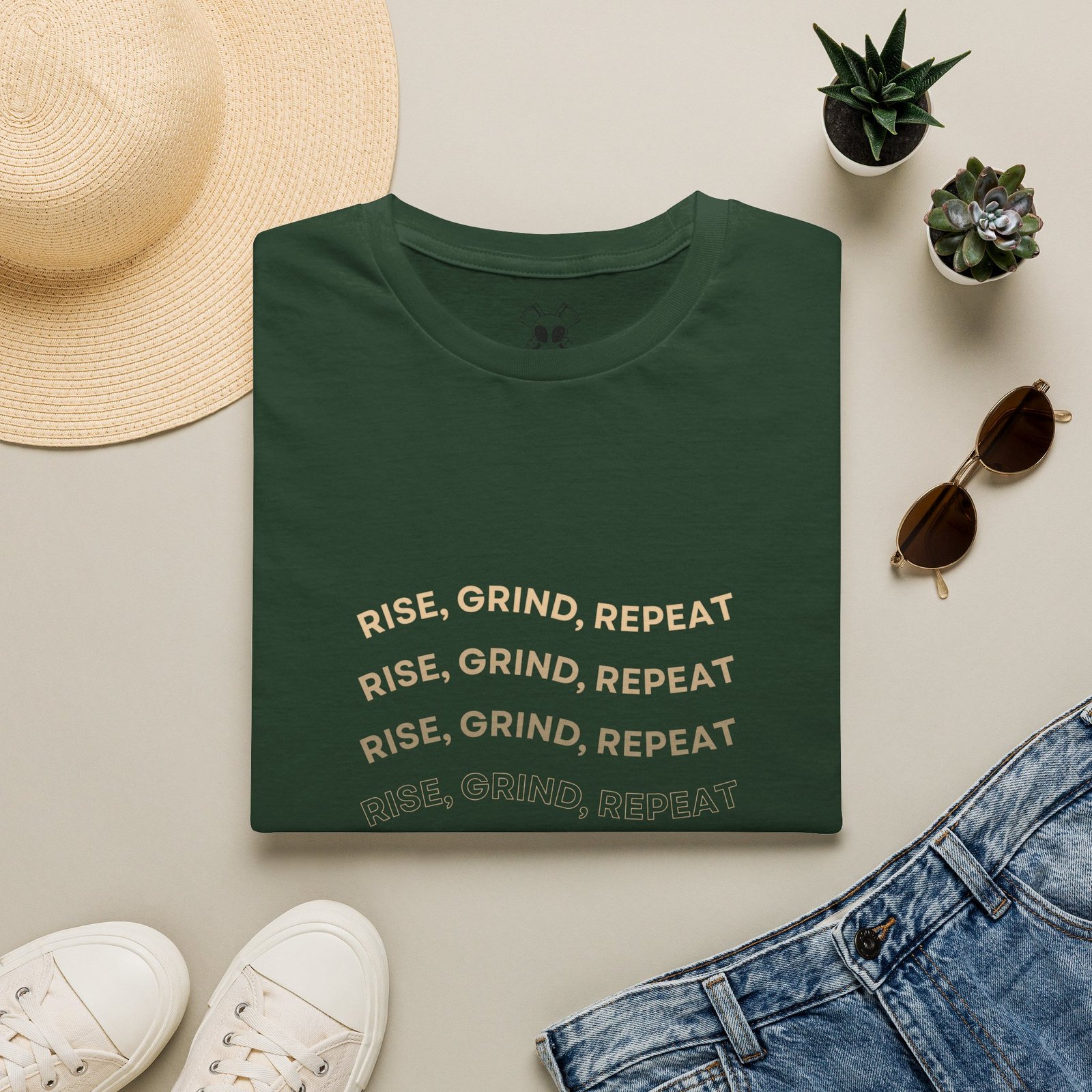 BODâ„¢ Rise, Grind, Repeat Unisex Softstyle T-Shirt. - Image 29