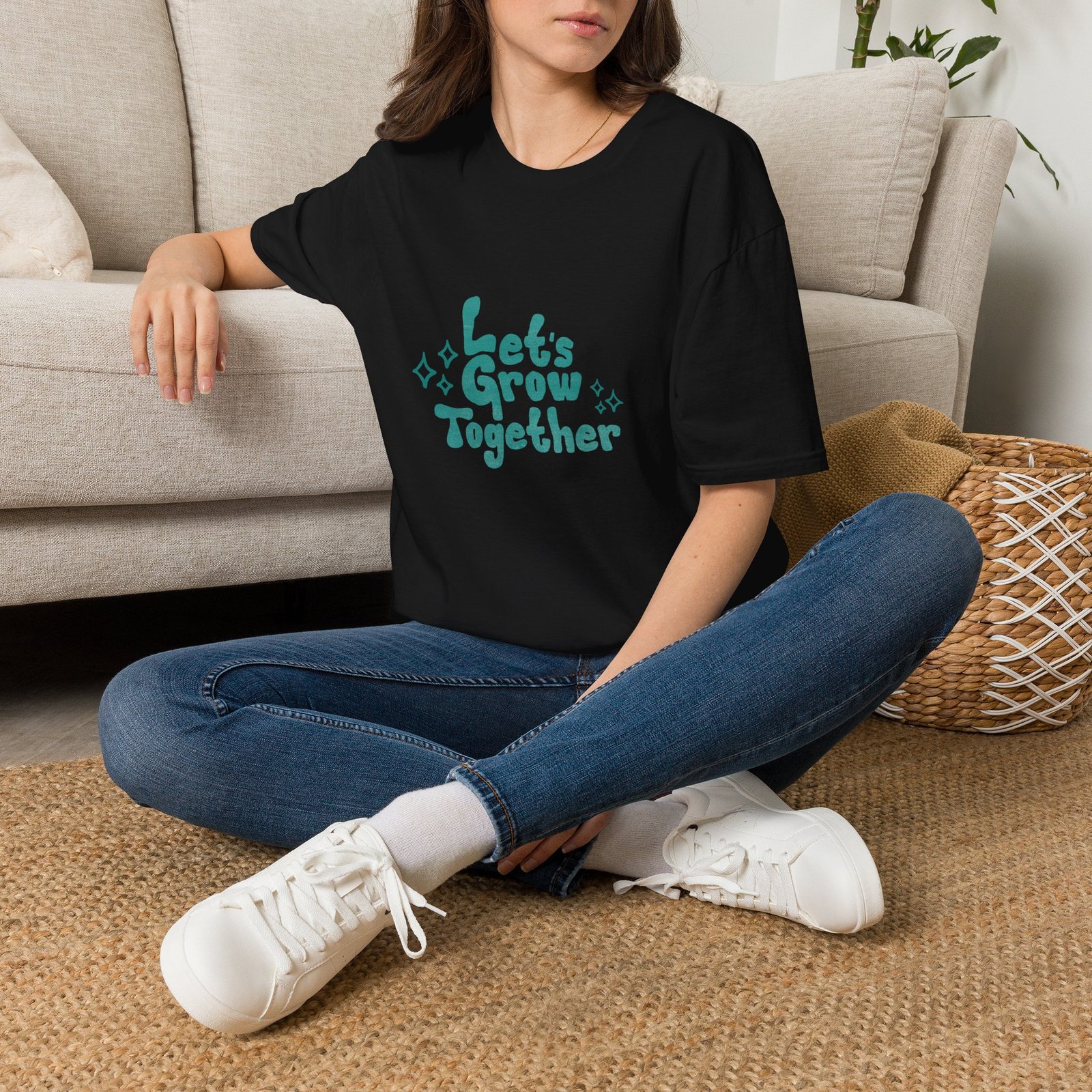 BODâ„¢ Let's Grow Together Unisex Softstyle T-Shirt. - Image 10