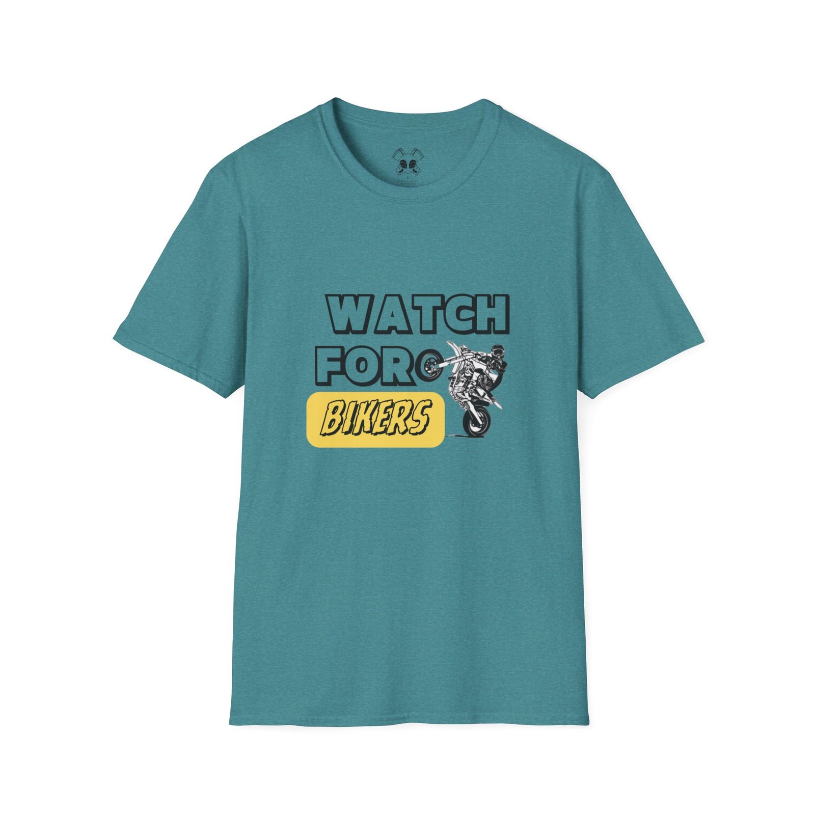 BODâ„¢ Watch For Bikers Unisex Softstyle T-Shirt - Image 15
