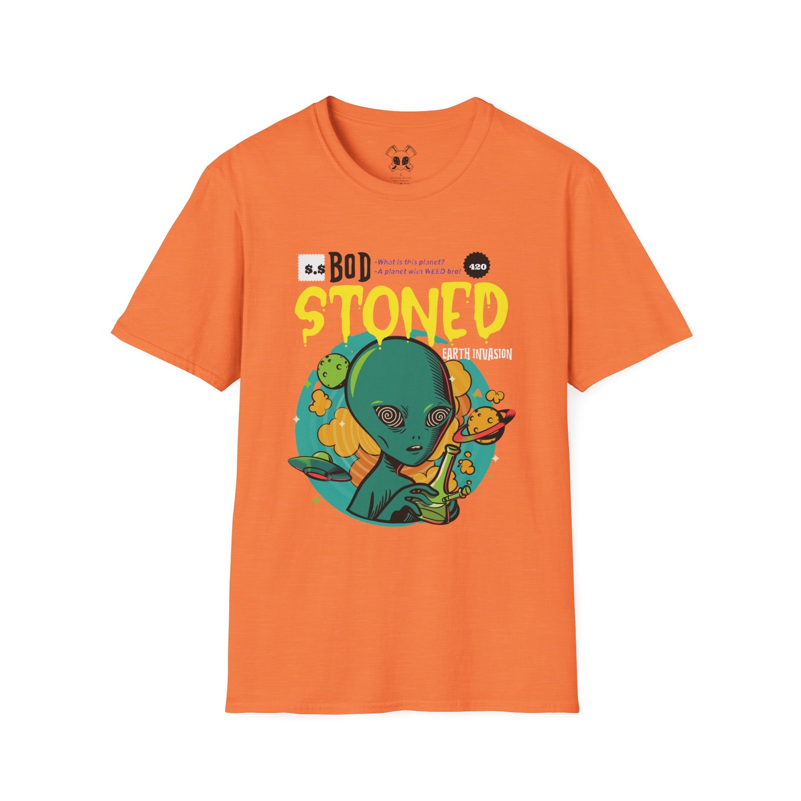 BODâ„¢ Alien Invasion Unisex Softstyle T-Shirt - Image 7