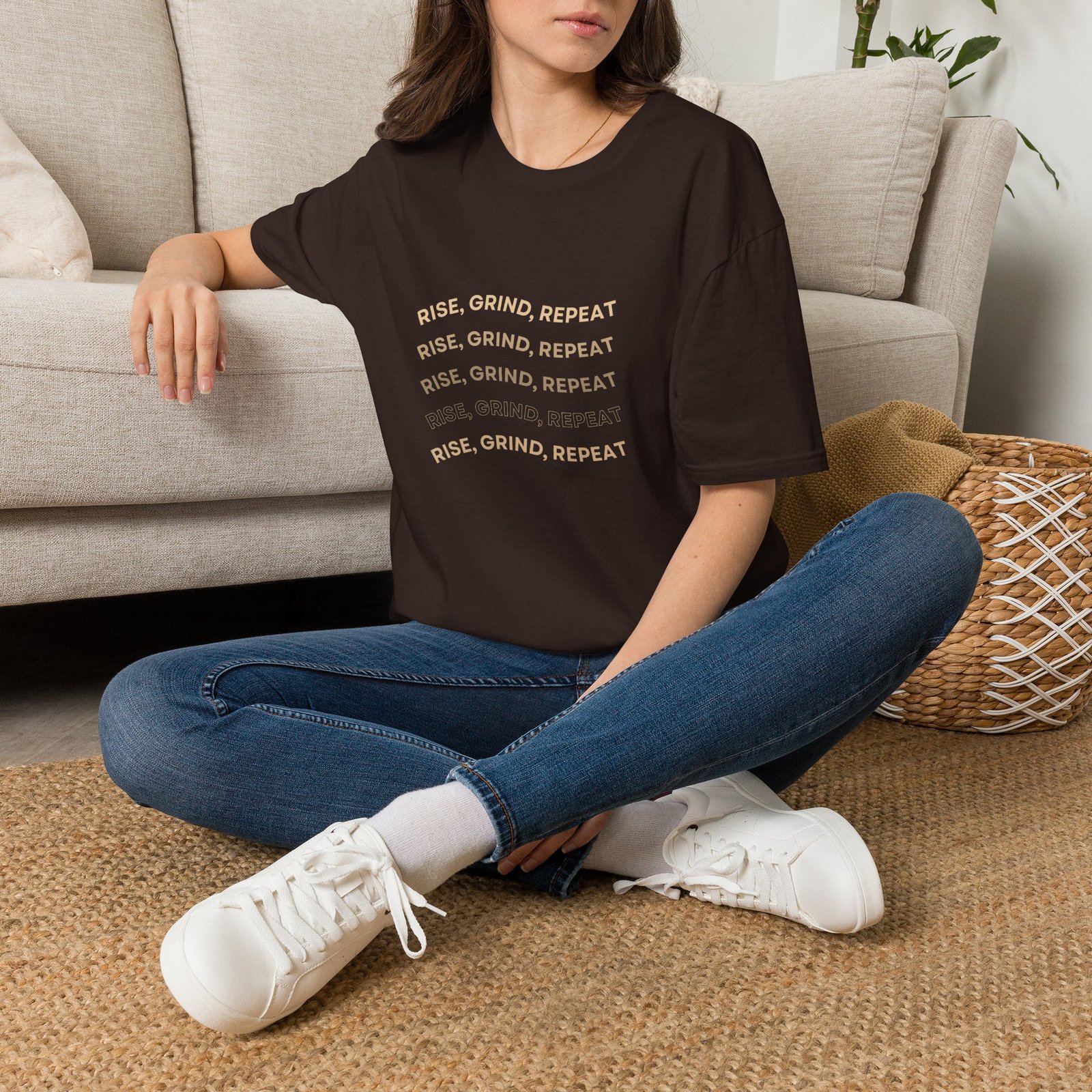 BODâ„¢ Rise, Grind, Repeat Unisex Softstyle T-Shirt. - Image 14