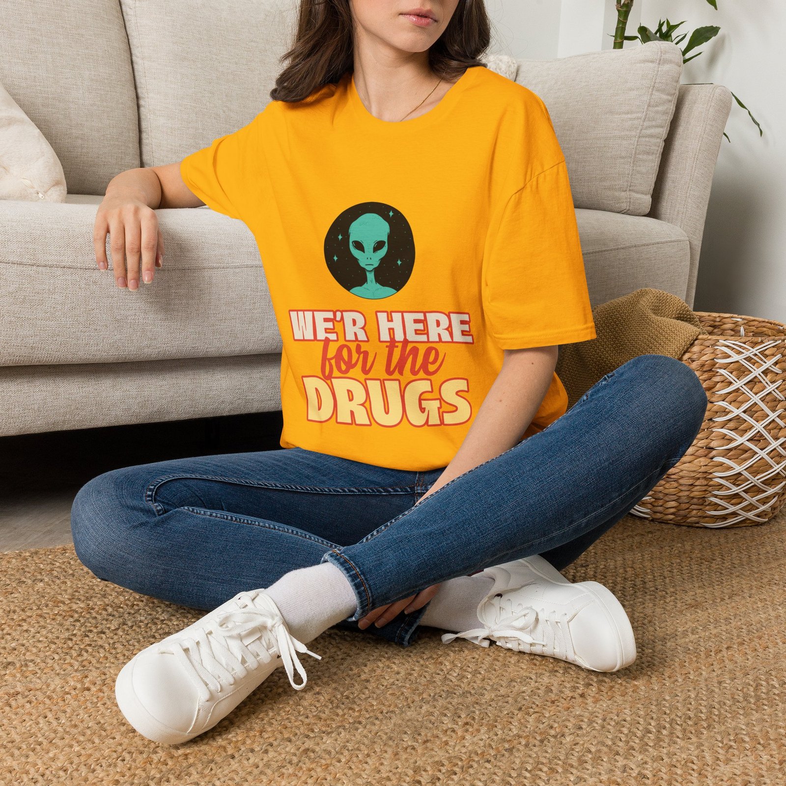 BODâ„¢ We Are Here For The D***S Unisex Softstyle T-Shirt - Image 22