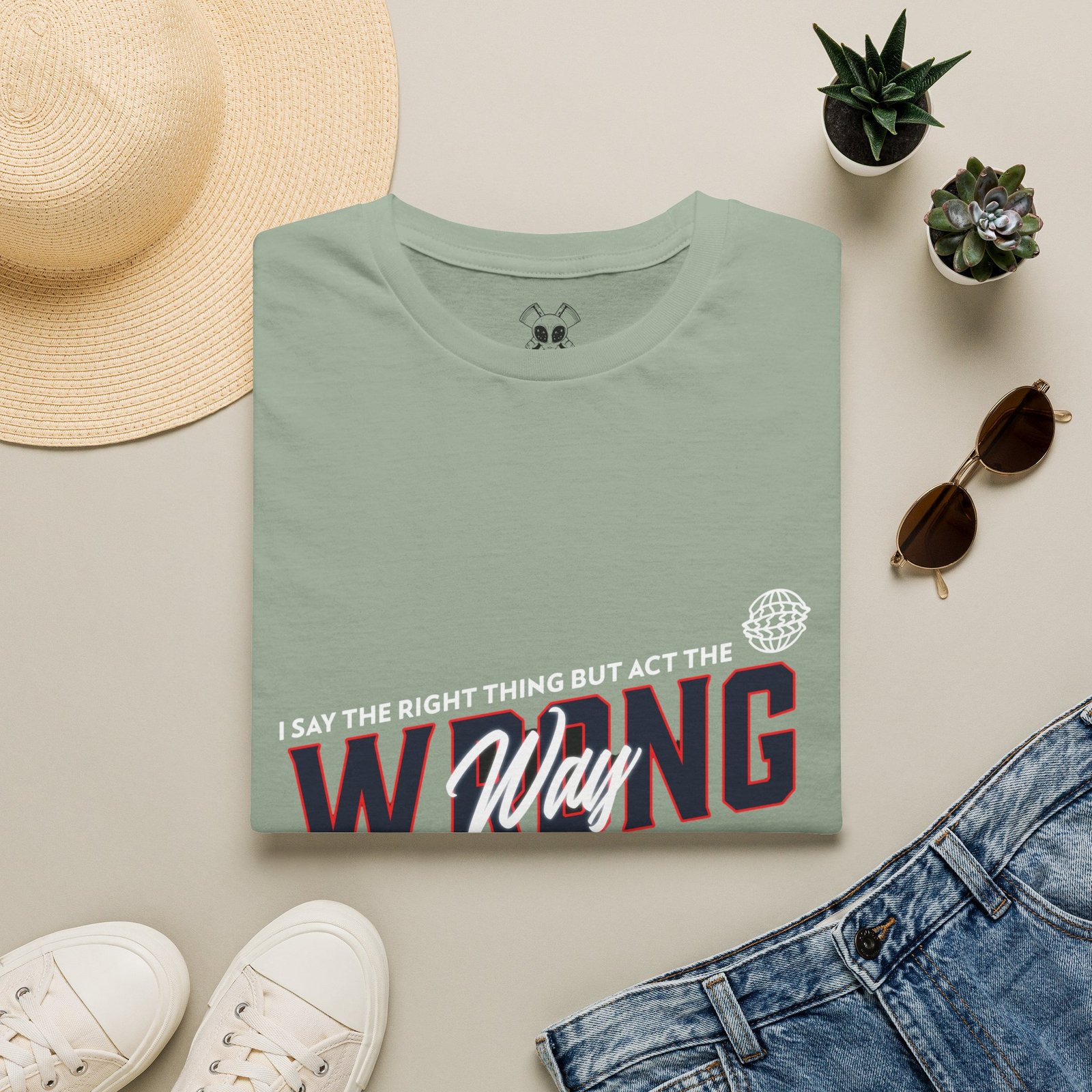 BODâ„¢ Act The Wrong Way Unisex Softstyle T-Shirt - Image 25
