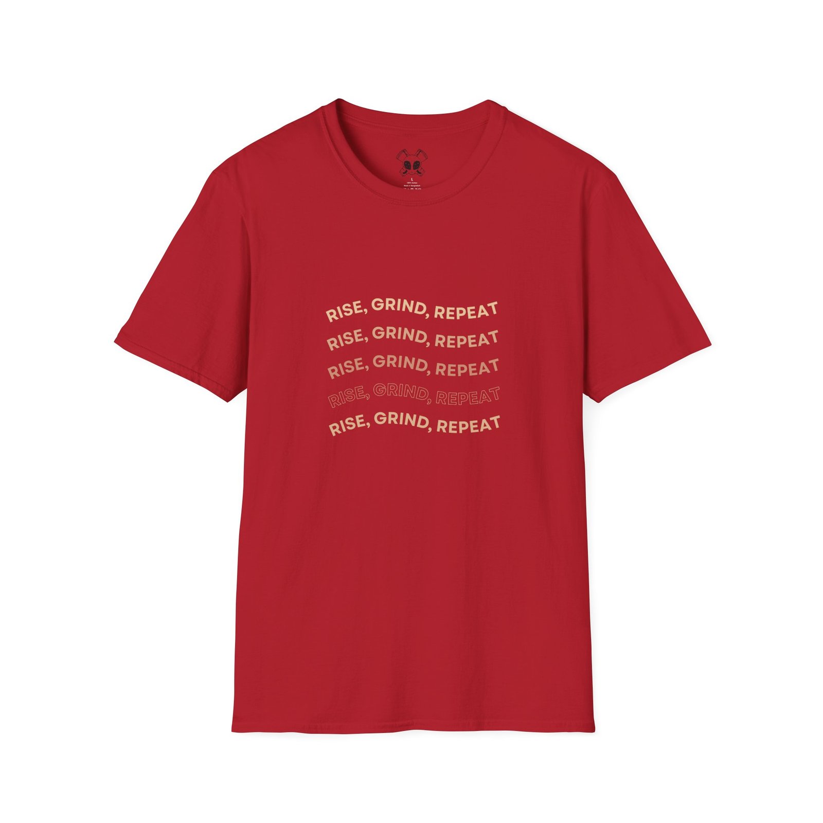 BODâ„¢ Rise, Grind, Repeat Unisex Softstyle T-Shirt. - Image 59