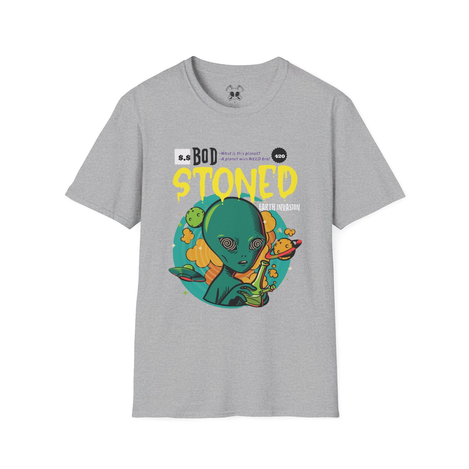 BODâ„¢ Alien Invasion Unisex Softstyle T-Shirt - Image 15