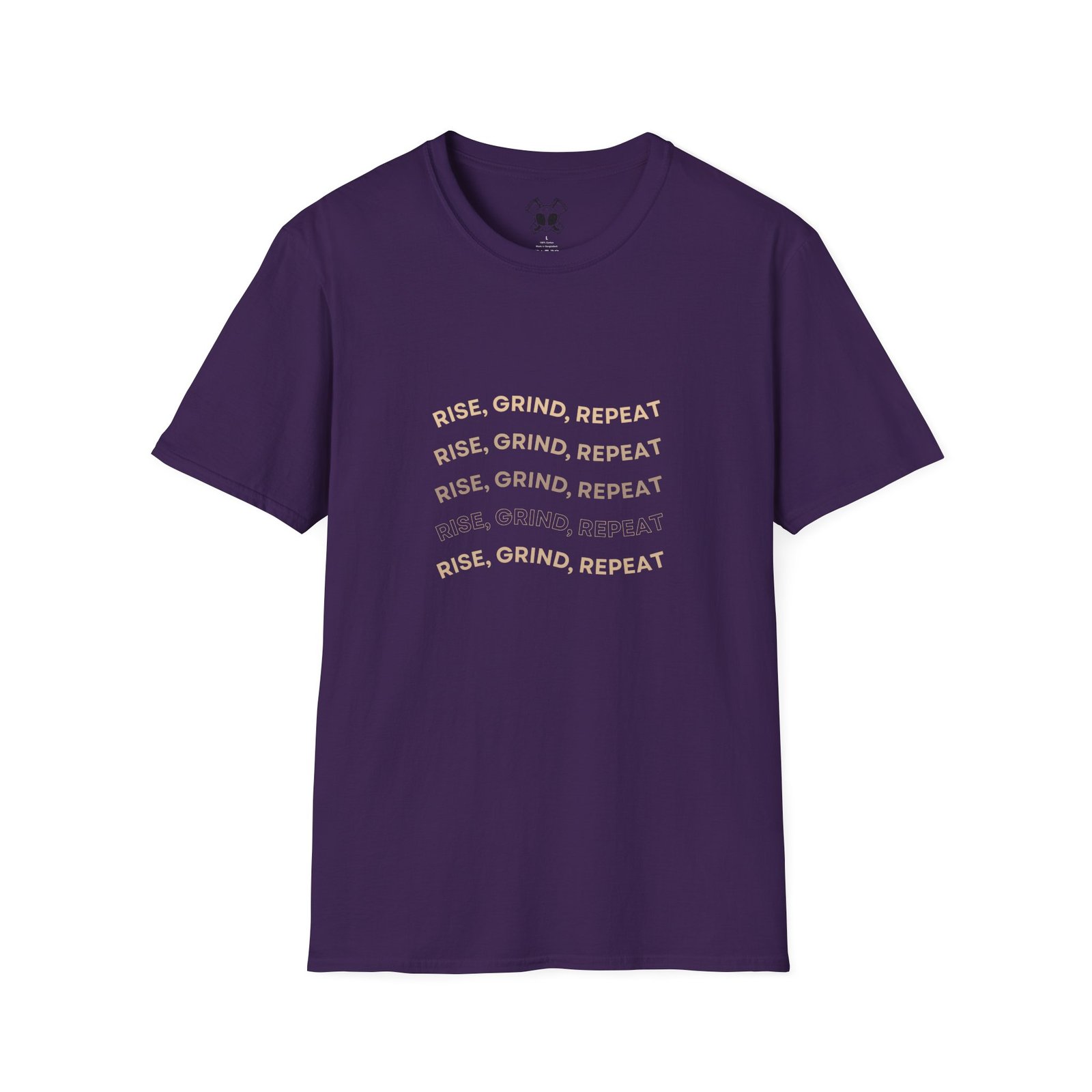 BODâ„¢ Rise, Grind, Repeat Unisex Softstyle T-Shirt. - Image 51