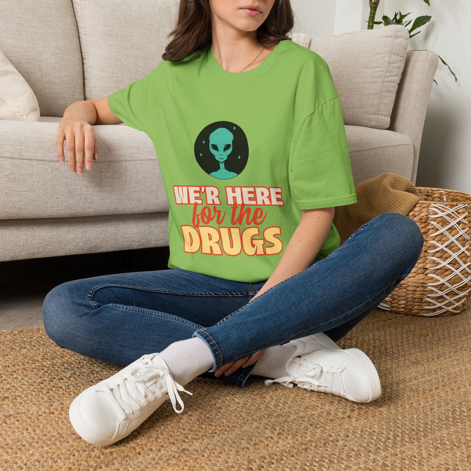 BODâ„¢ We Are Here For The D***S Unisex Softstyle T-Shirt - Image 38