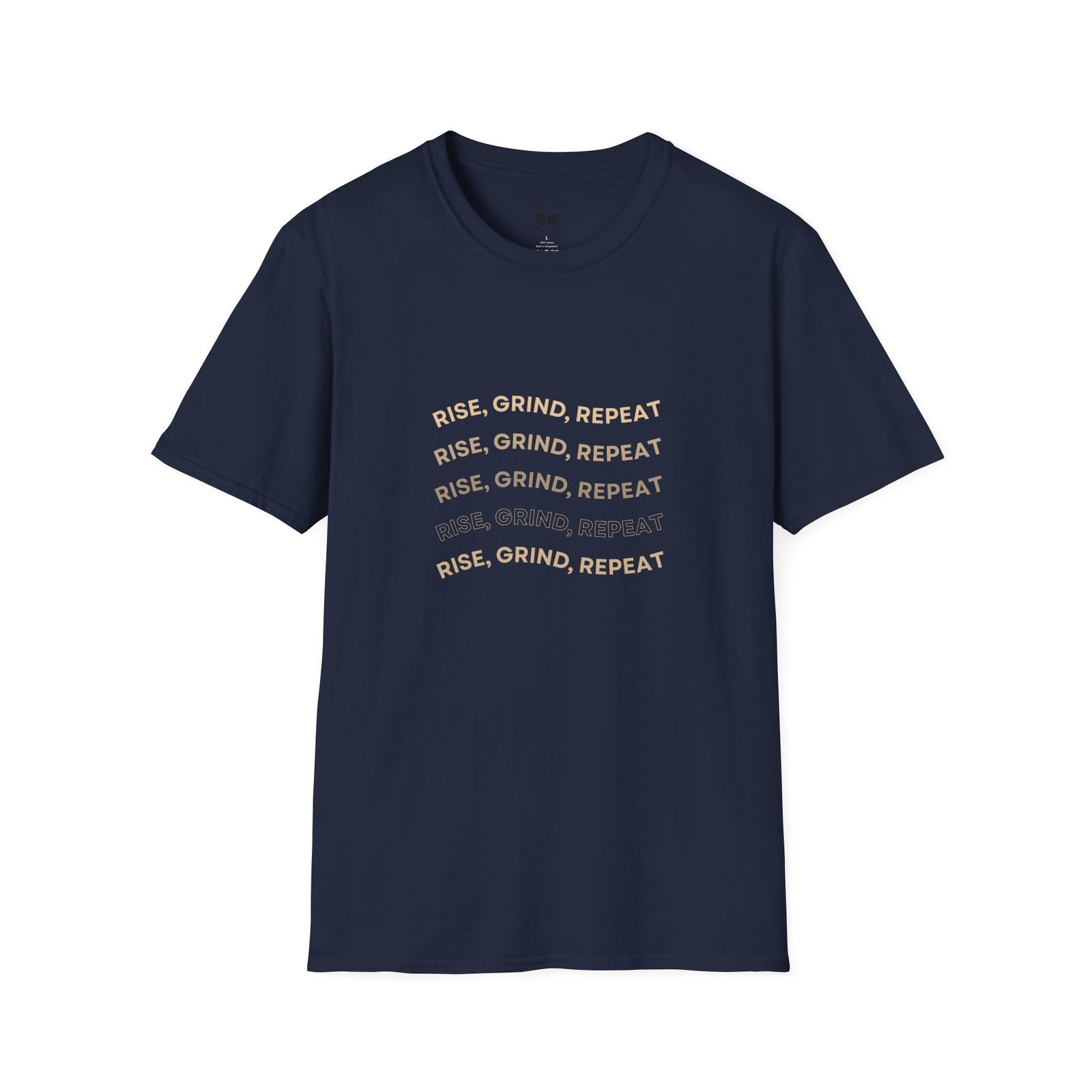 BODâ„¢ Rise, Grind, Repeat Unisex Softstyle T-Shirt. - Image 47