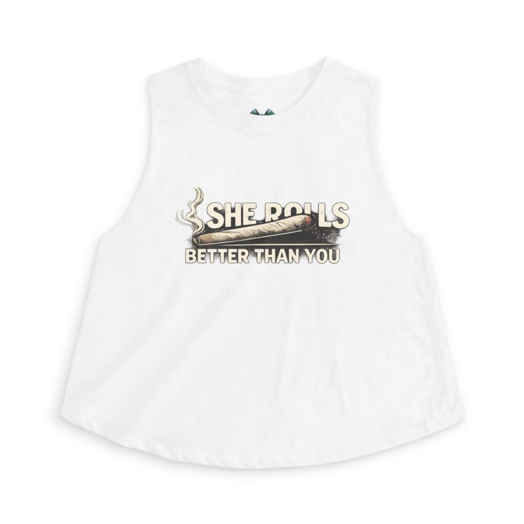 BOD™ Crop Top — “She Rolls Better Than You” Motorcycle Tank
