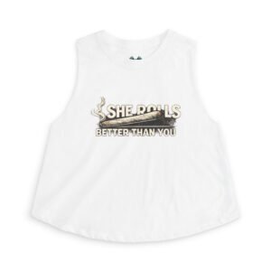 BOD™ Crop Top — “She Rolls Better Than You” Motorcycle Tank