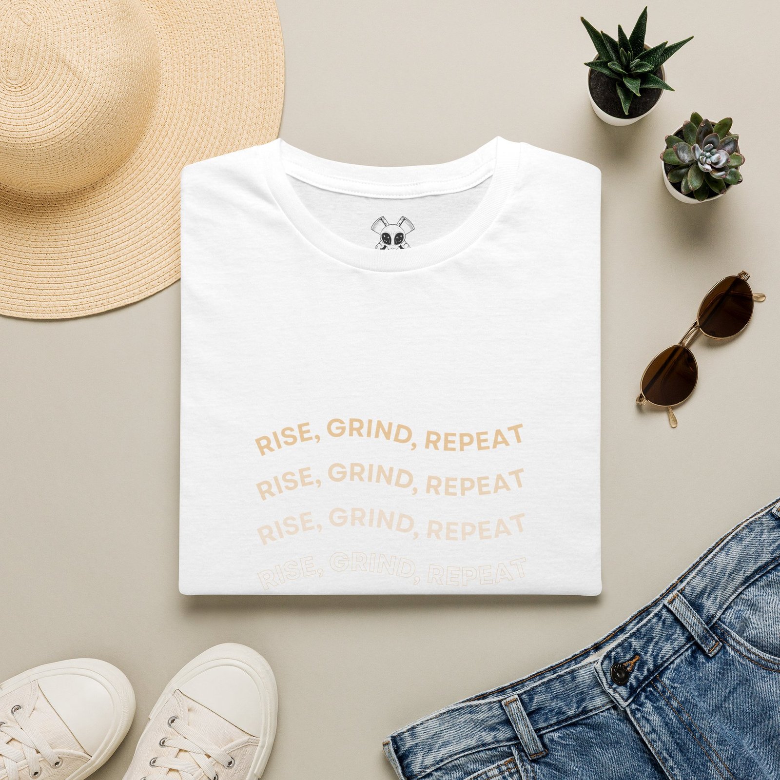BODâ„¢ Rise, Grind, Repeat Unisex Softstyle T-Shirt. - Image 5