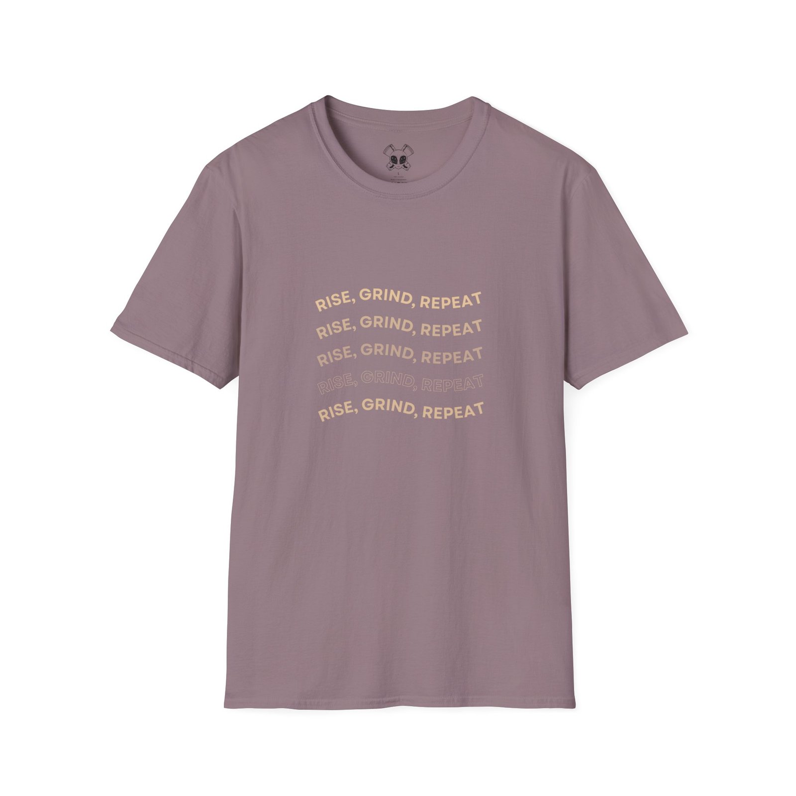 BODâ„¢ Rise, Grind, Repeat Unisex Softstyle T-Shirt. - Image 55