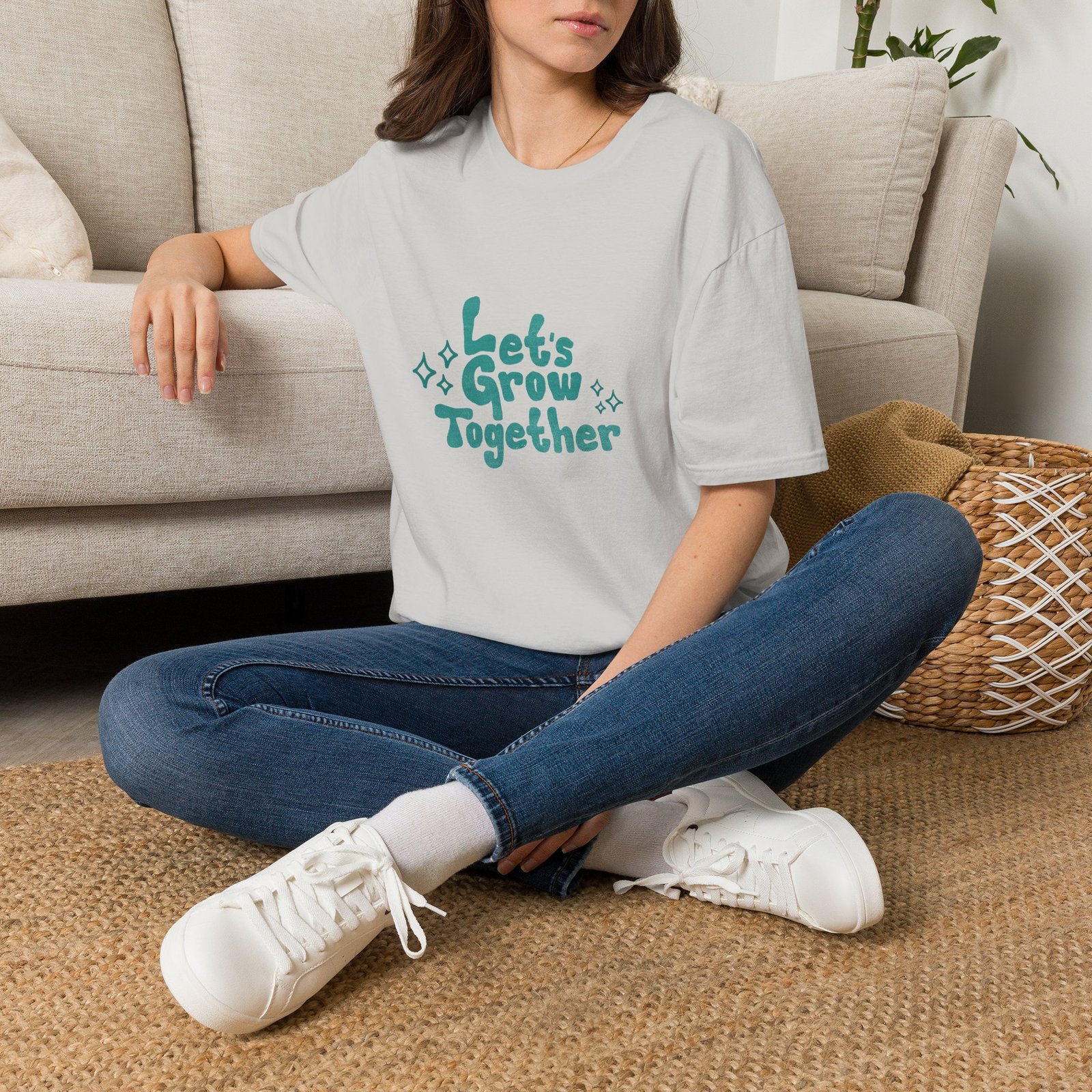 BODâ„¢ Let's Grow Together Unisex Softstyle T-Shirt. - Image 14