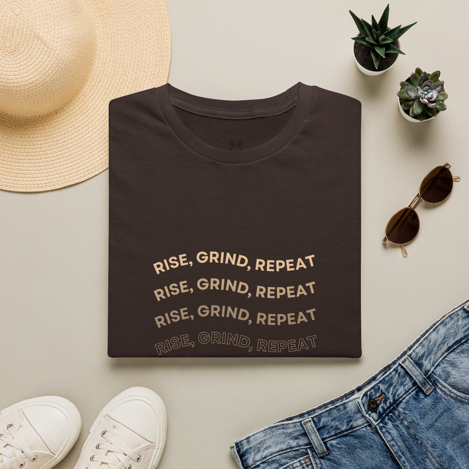 BODâ„¢ Rise, Grind, Repeat Unisex Softstyle T-Shirt. - Image 13