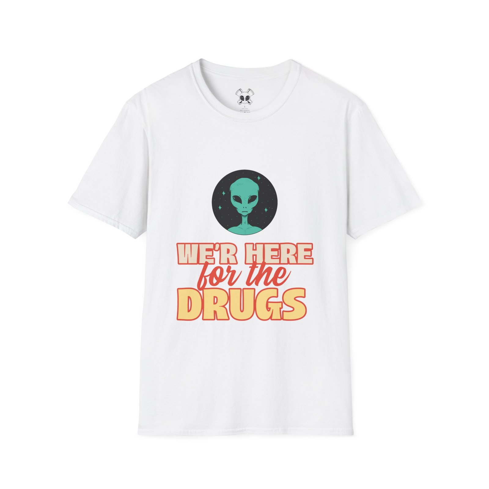 BODâ„¢ We Are Here For The D***S Unisex Softstyle T-Shirt - Image 7