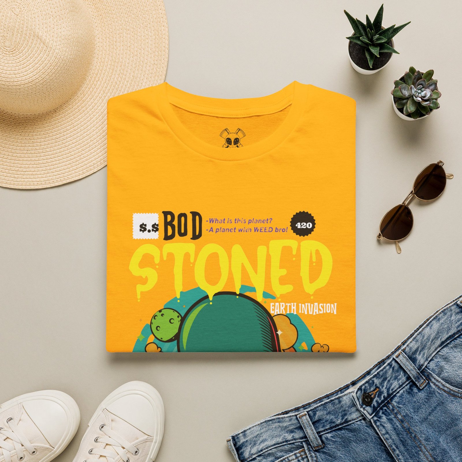 BODâ„¢ Alien Invasion Unisex Softstyle T-Shirt - Image 17