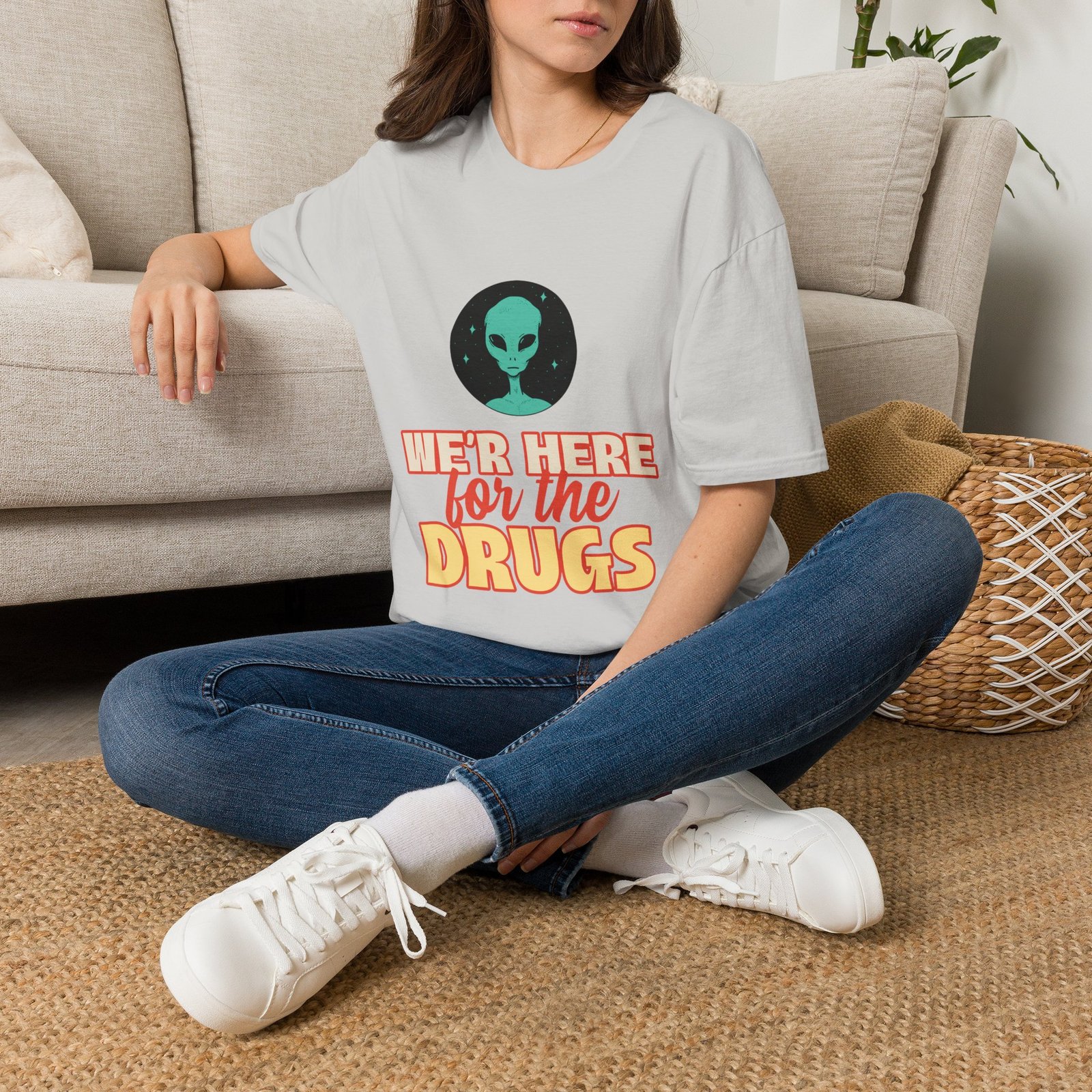 BODâ„¢ We Are Here For The D***S Unisex Softstyle T-Shirt - Image 18