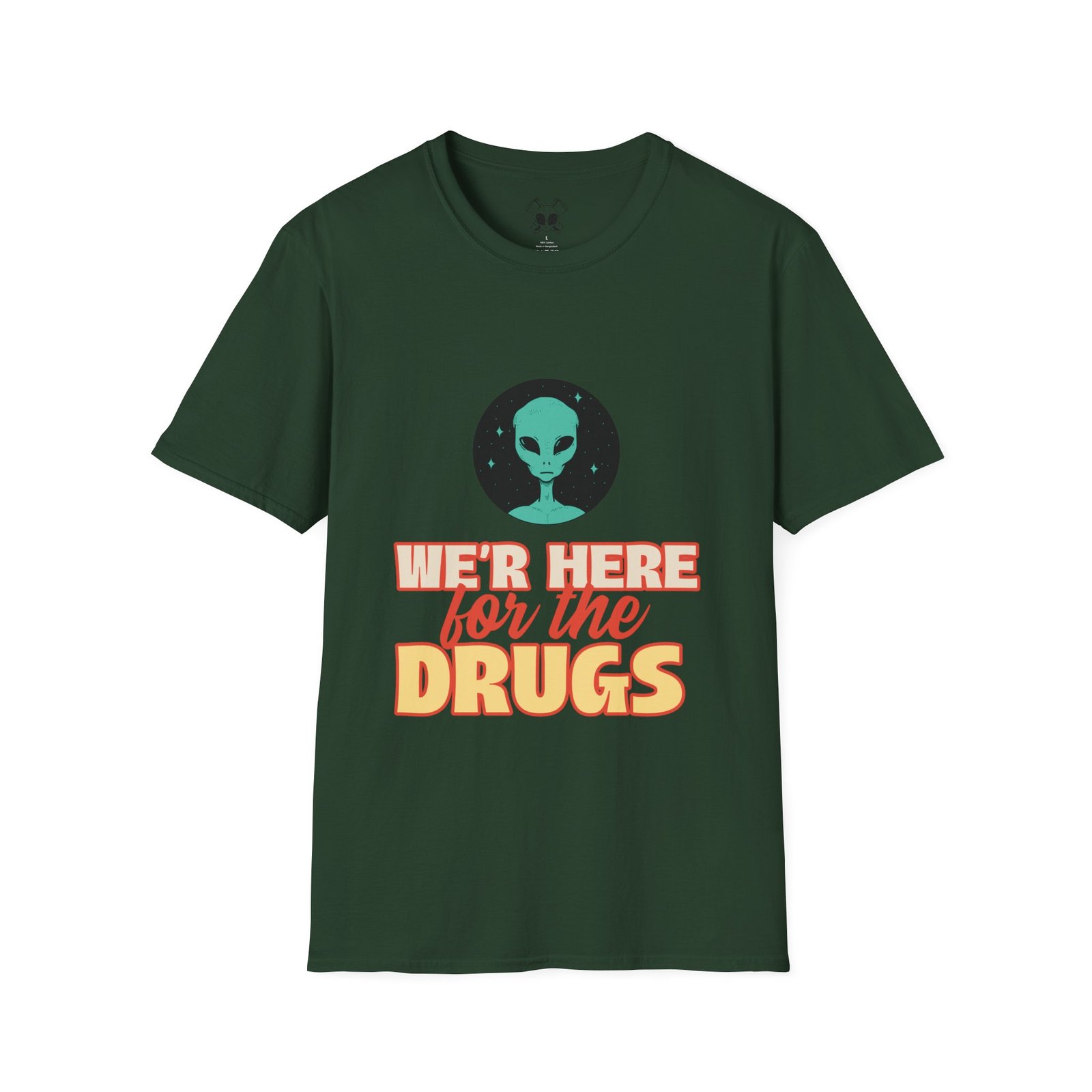 BODâ„¢ We Are Here For The D***S Unisex Softstyle T-Shirt - Image 47