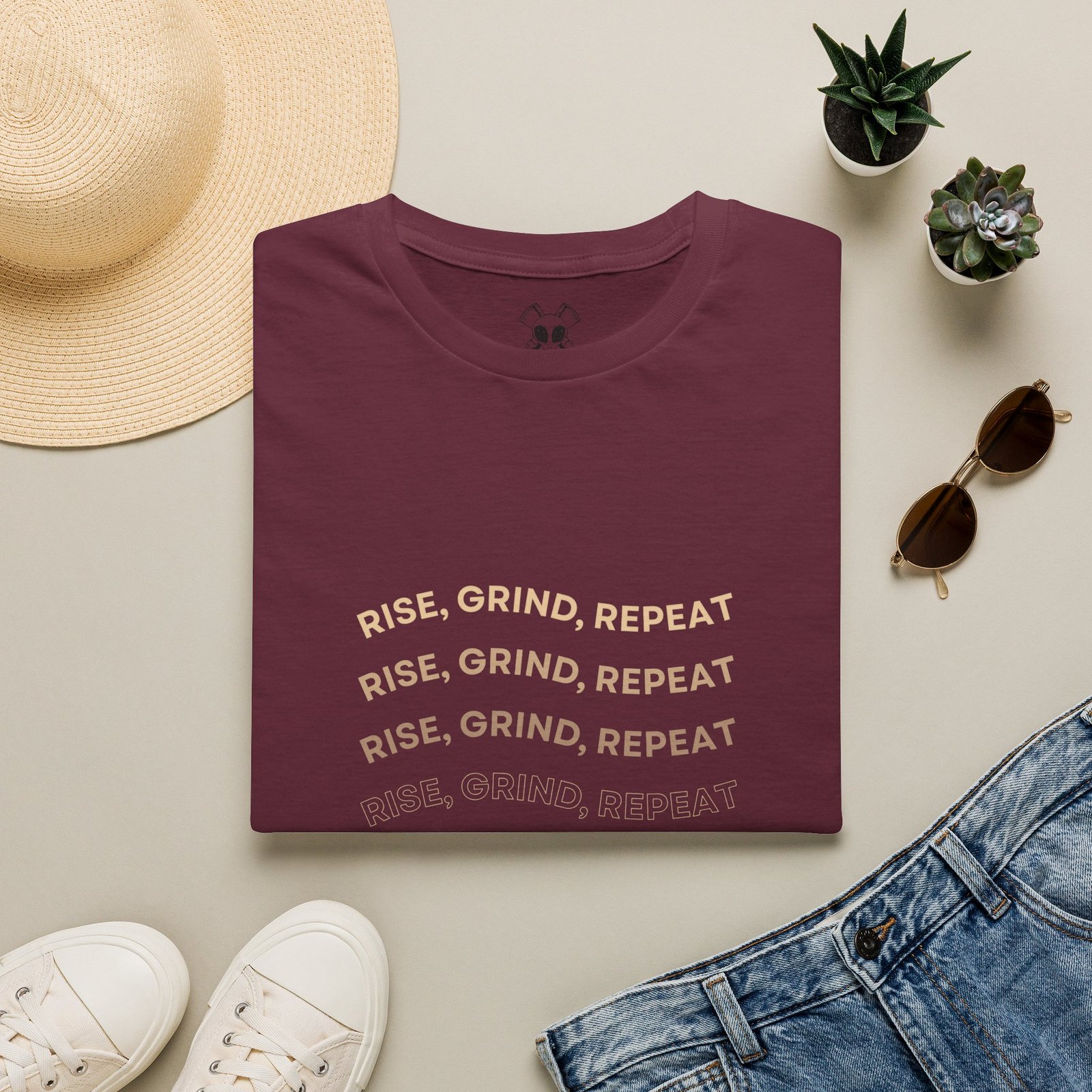 BODâ„¢ Rise, Grind, Repeat Unisex Softstyle T-Shirt. - Image 9