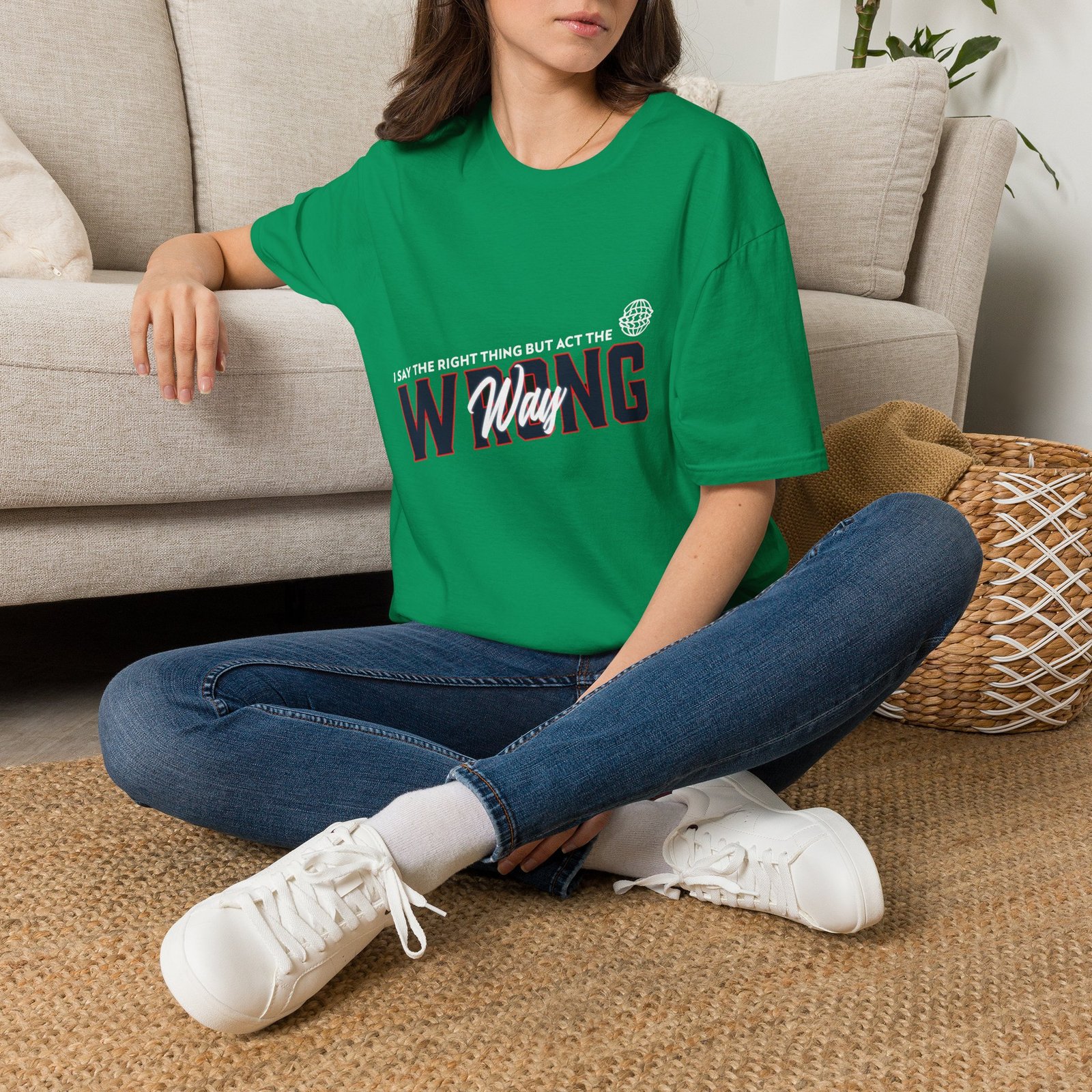 BODâ„¢ Act The Wrong Way Unisex Softstyle T-Shirt - Image 34
