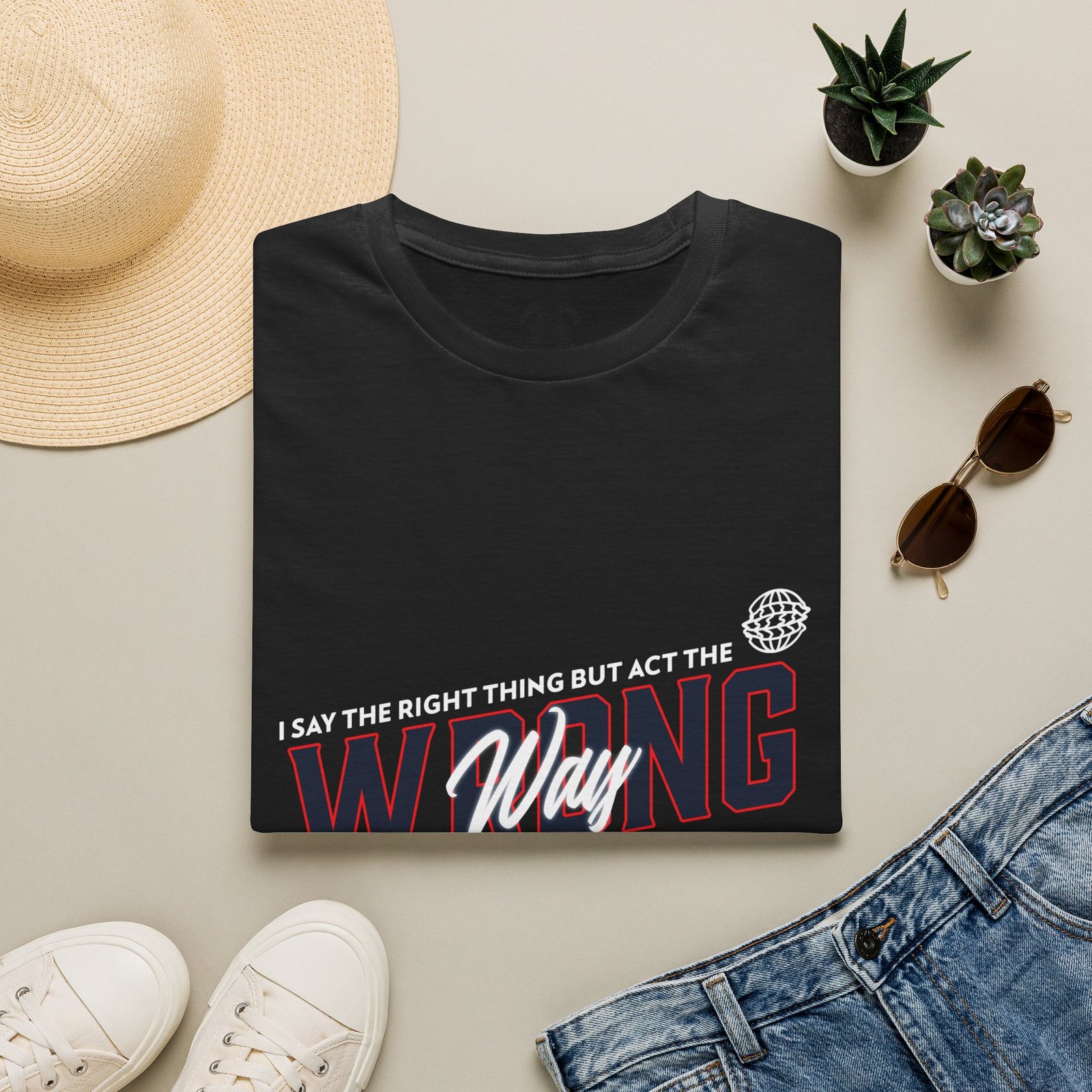 BODâ„¢ Act The Wrong Way Unisex Softstyle T-Shirt - Image 5