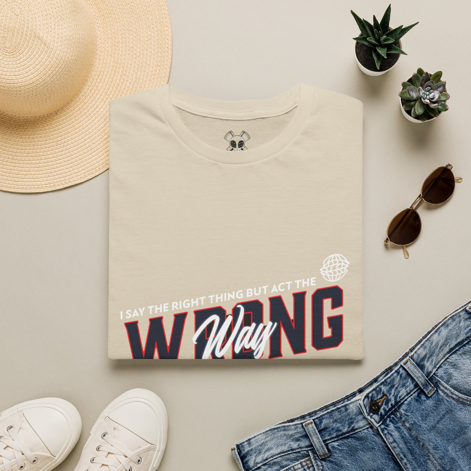 BODâ„¢ Act The Wrong Way Unisex Softstyle T-Shirt - Image 2