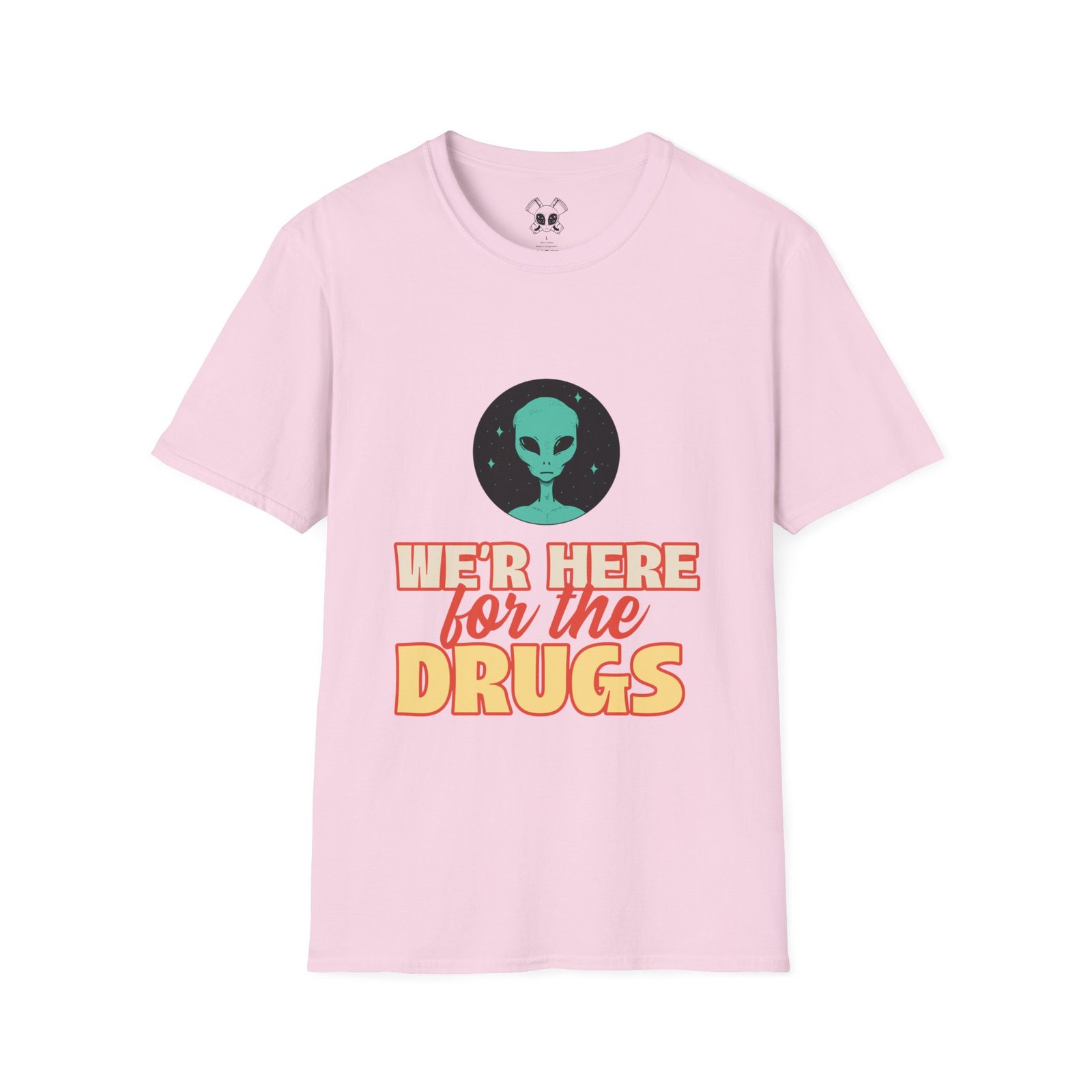 BODâ„¢ We Are Here For The D***S Unisex Softstyle T-Shirt - Image 55