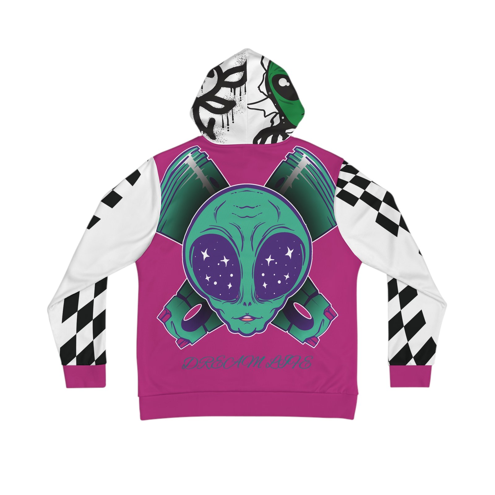 BODâ„¢ Vibrant Alien Graphic Hoodie - #420 Casual Vibes - Image 2