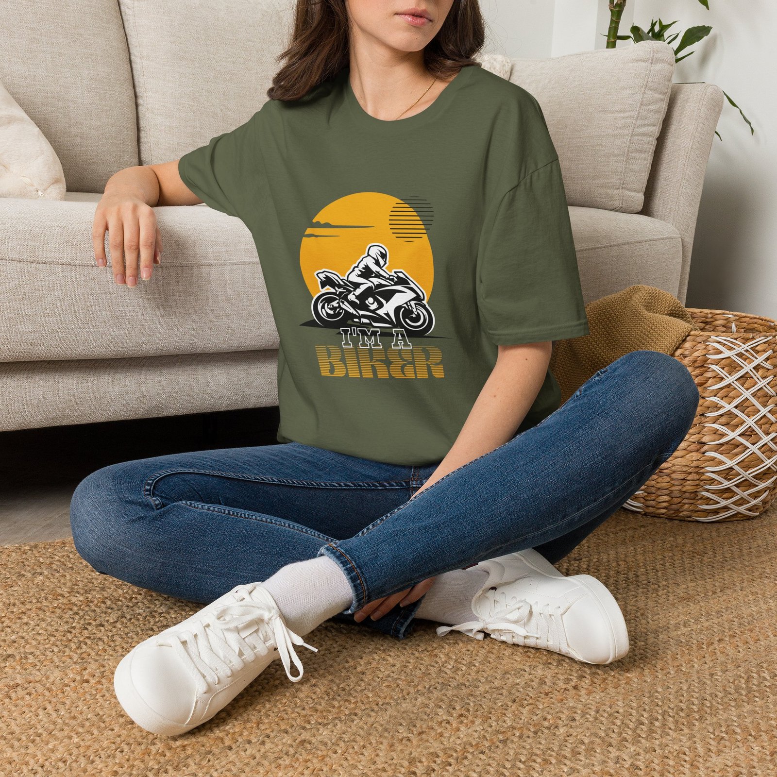 BODâ„¢ I'm A Biker Unisex Softstyle T-Shirt. - Image 10