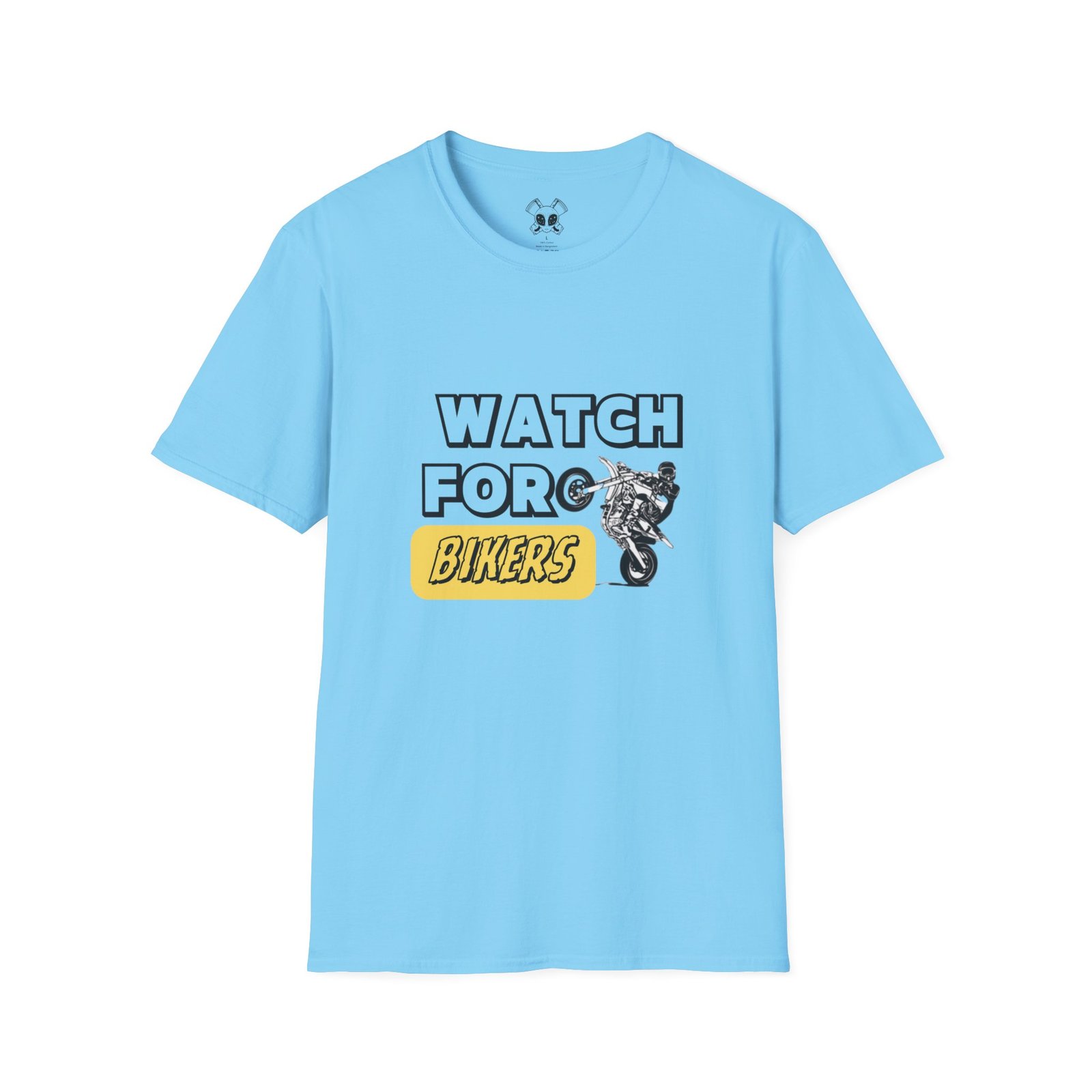 BODâ„¢ Watch For Bikers Unisex Softstyle T-Shirt - Image 19