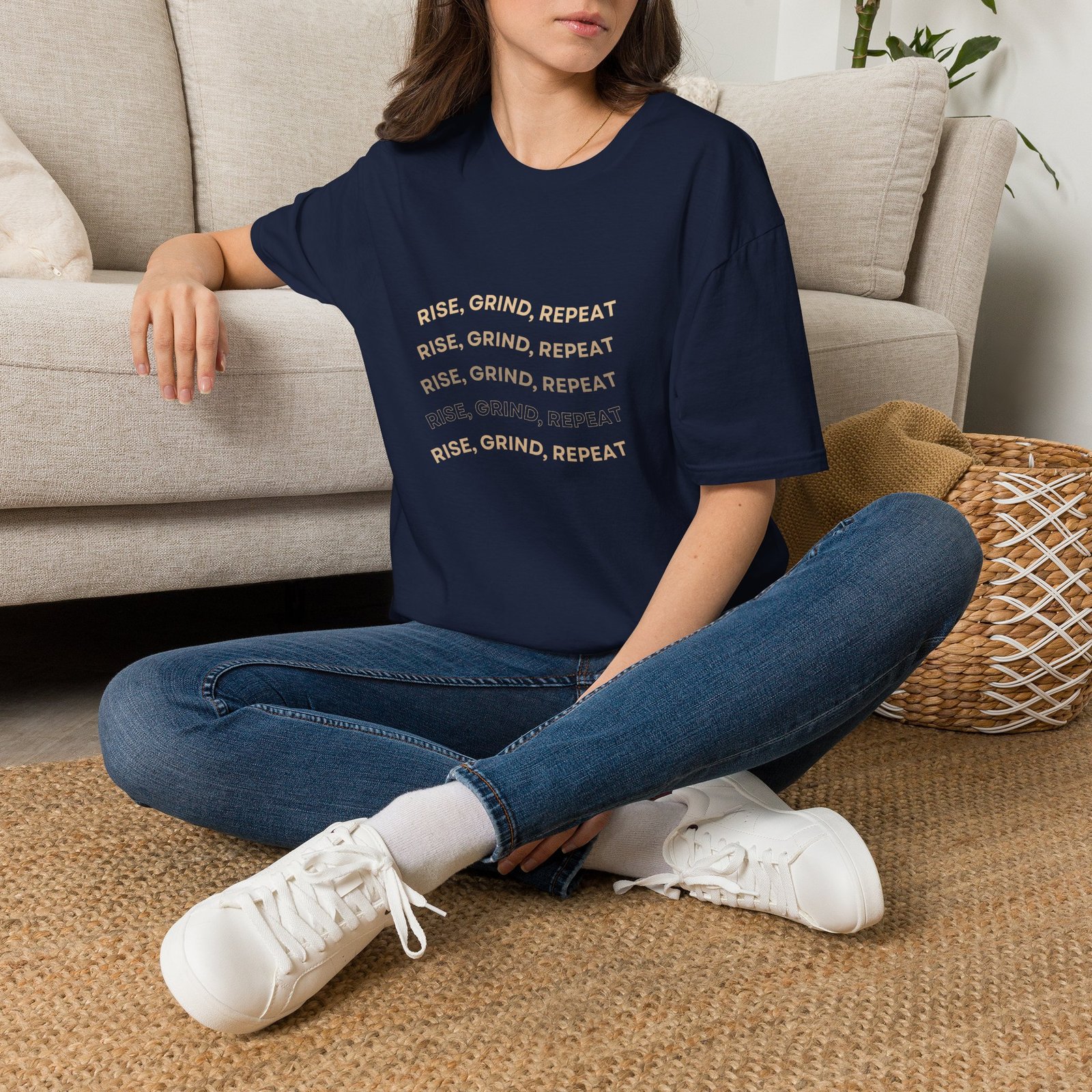 BODâ„¢ Rise, Grind, Repeat Unisex Softstyle T-Shirt. - Image 46