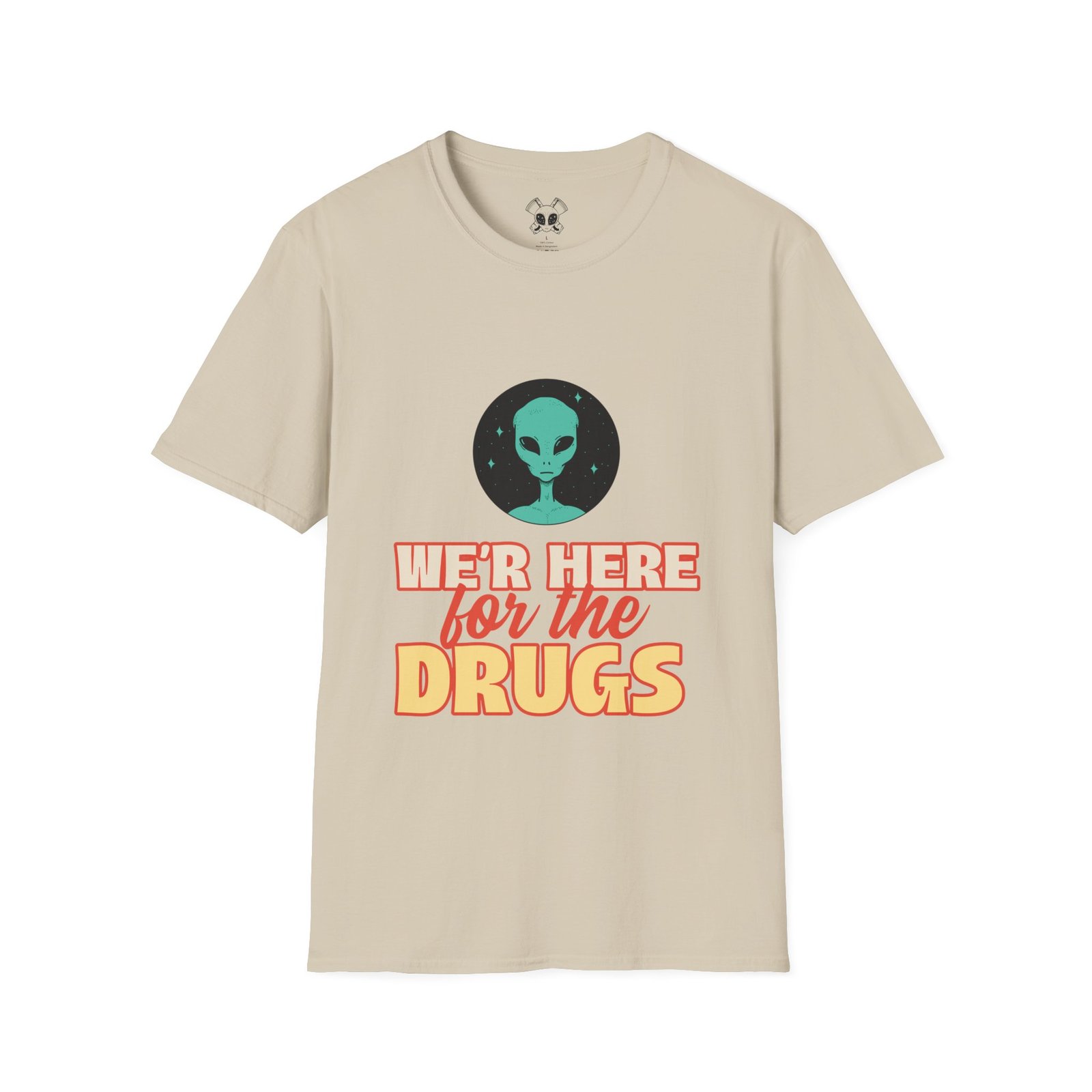 BODâ„¢ We Are Here For The D***S Unisex Softstyle T-Shirt - Image 15