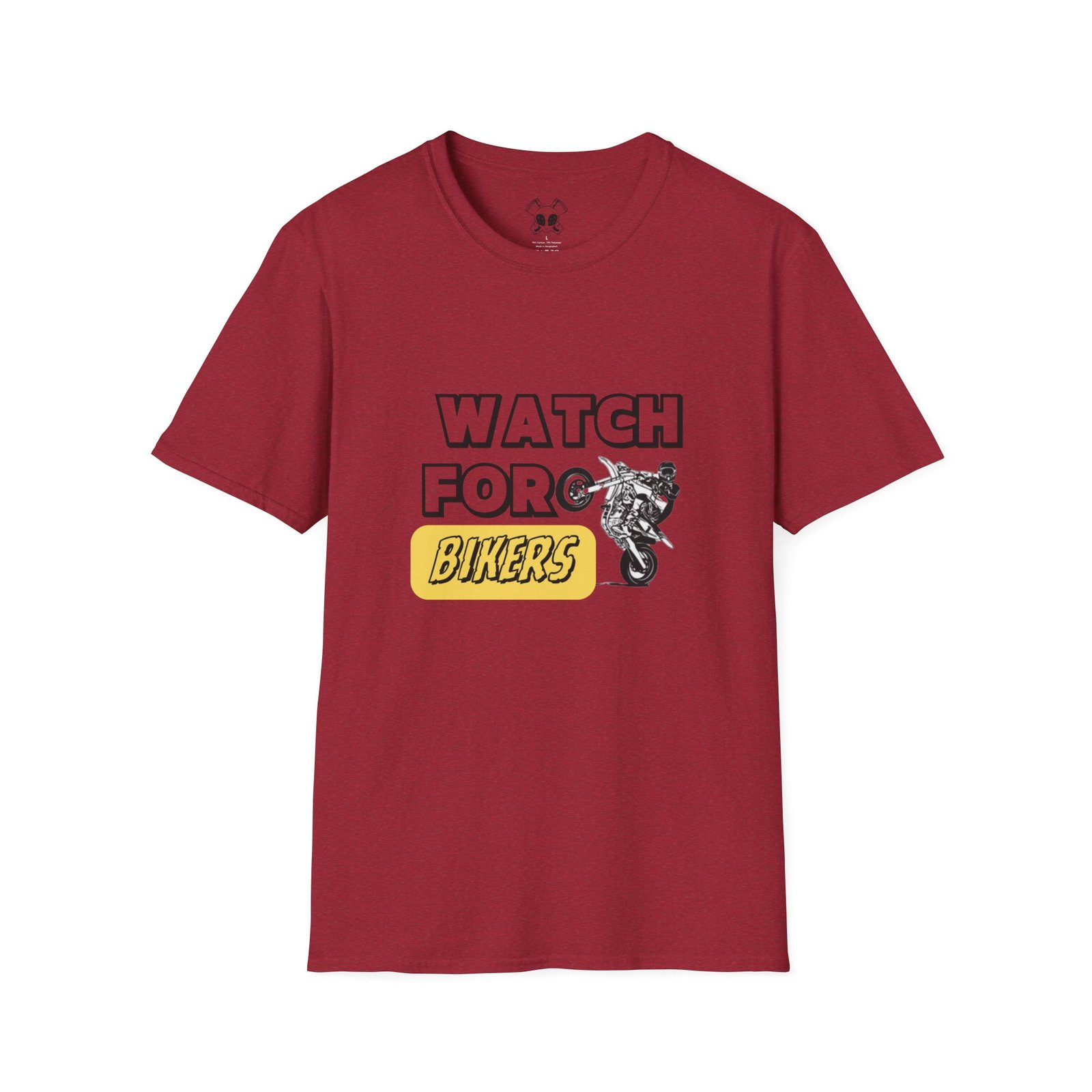 BODâ„¢ Watch For Bikers Unisex Softstyle T-Shirt - Image 31