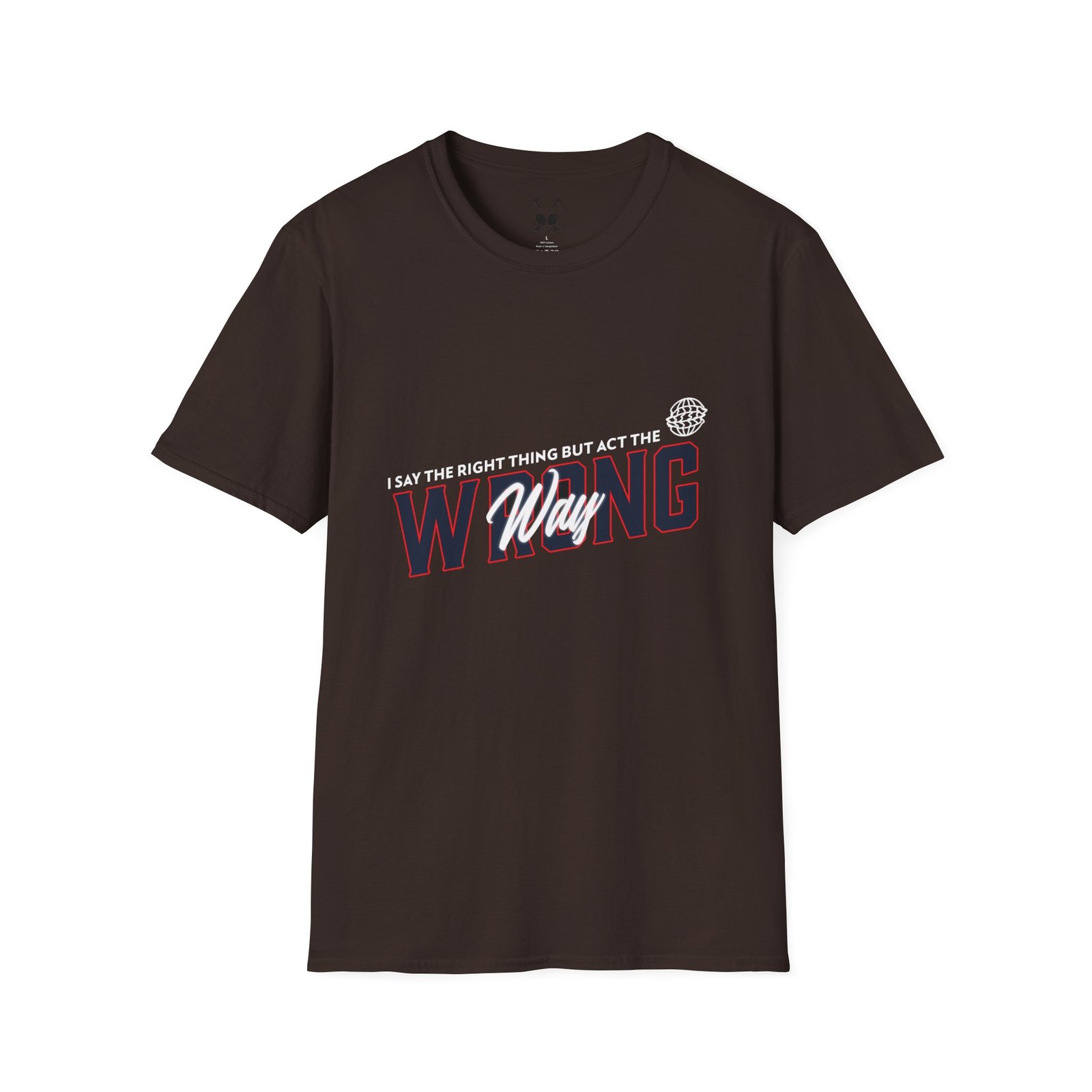 BODâ„¢ Act The Wrong Way Unisex Softstyle T-Shirt - Image 15