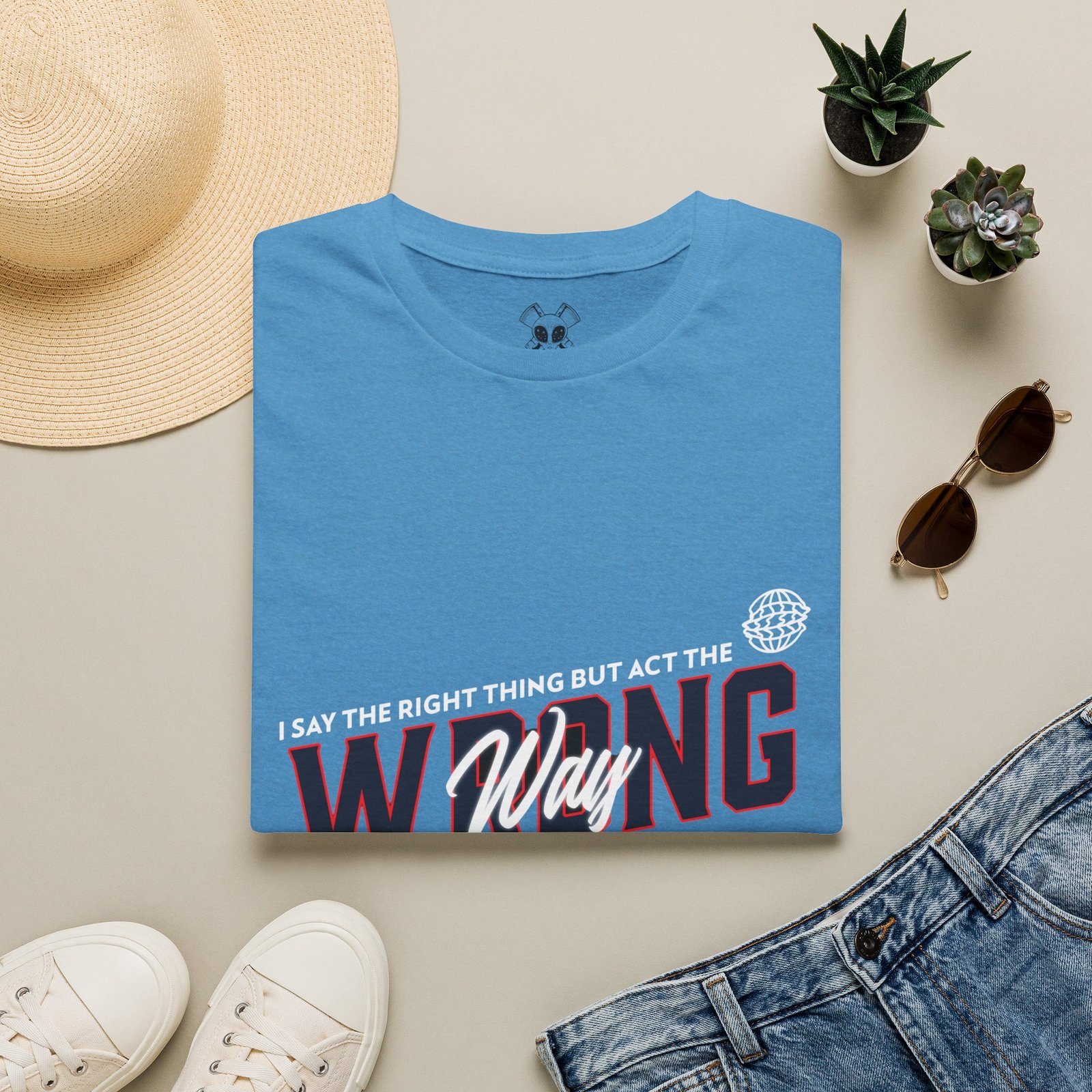 BODâ„¢ Act The Wrong Way Unisex Softstyle T-Shirt - Image 37