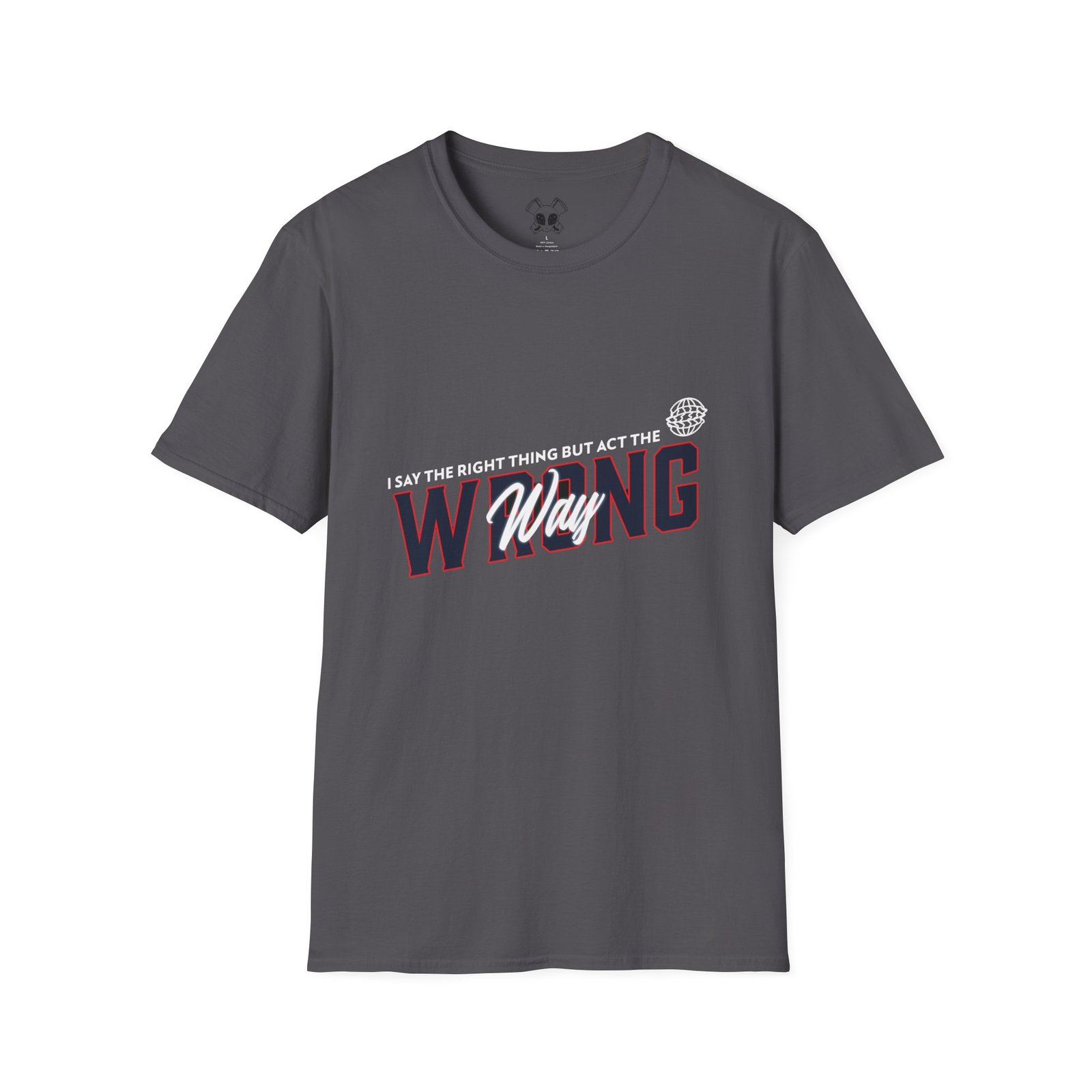 BODâ„¢ Act The Wrong Way Unisex Softstyle T-Shirt - Image 47