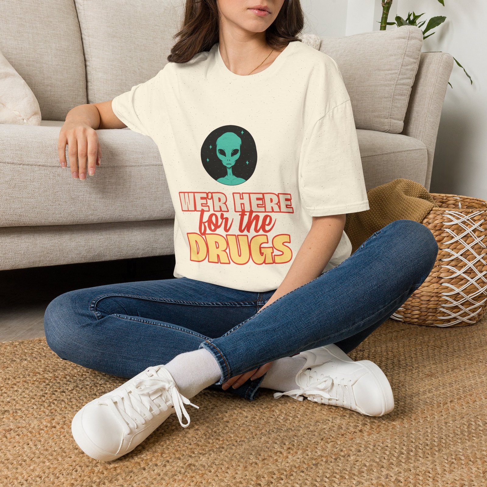 BODâ„¢ We Are Here For The D***S Unisex Softstyle T-Shirt - Image 26