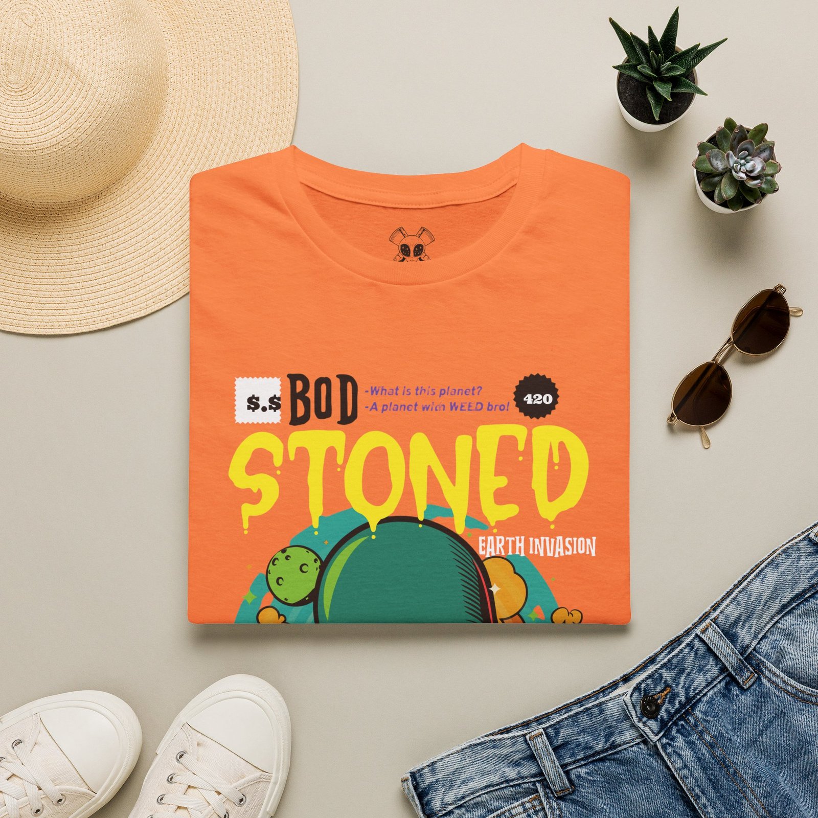 BODâ„¢ Alien Invasion Unisex Softstyle T-Shirt - Image 5