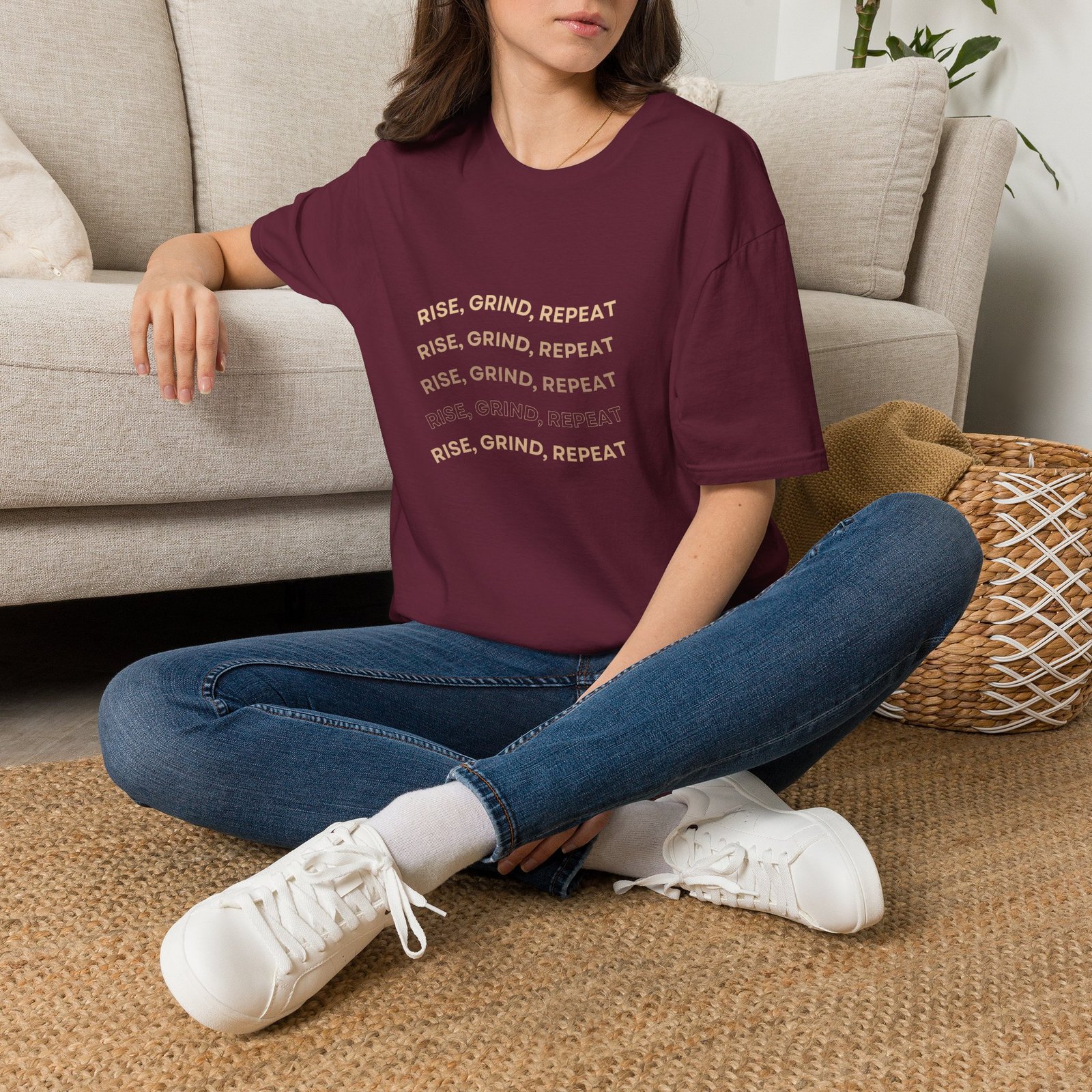 BODâ„¢ Rise, Grind, Repeat Unisex Softstyle T-Shirt. - Image 10