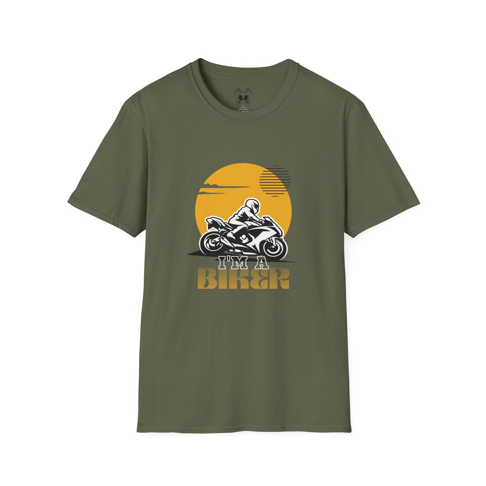 BODâ„¢ I'm A Biker Unisex Softstyle T-Shirt. - Image 11